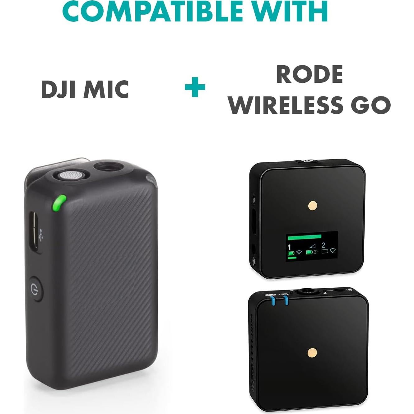 Micrófono Lavalier Movo Compatible con DJI Mic y Rode GO - 190.5 cm