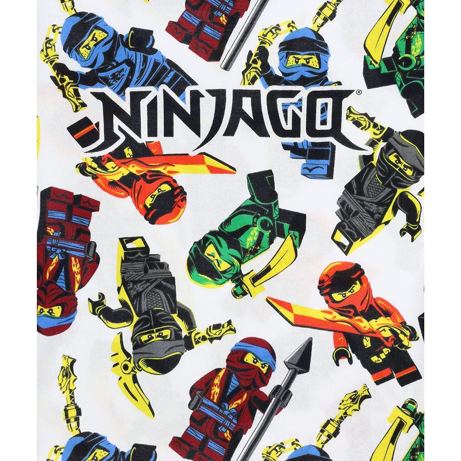 Conjunto de Pijamas LEGO Ninjago Niños 4 Piezas Algodón