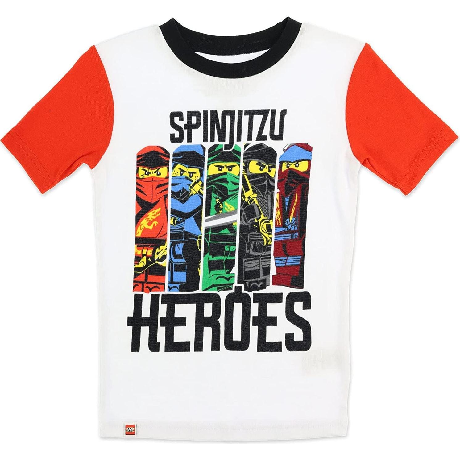 Conjunto de Pijamas LEGO Ninjago Niños 4 Piezas Algodón