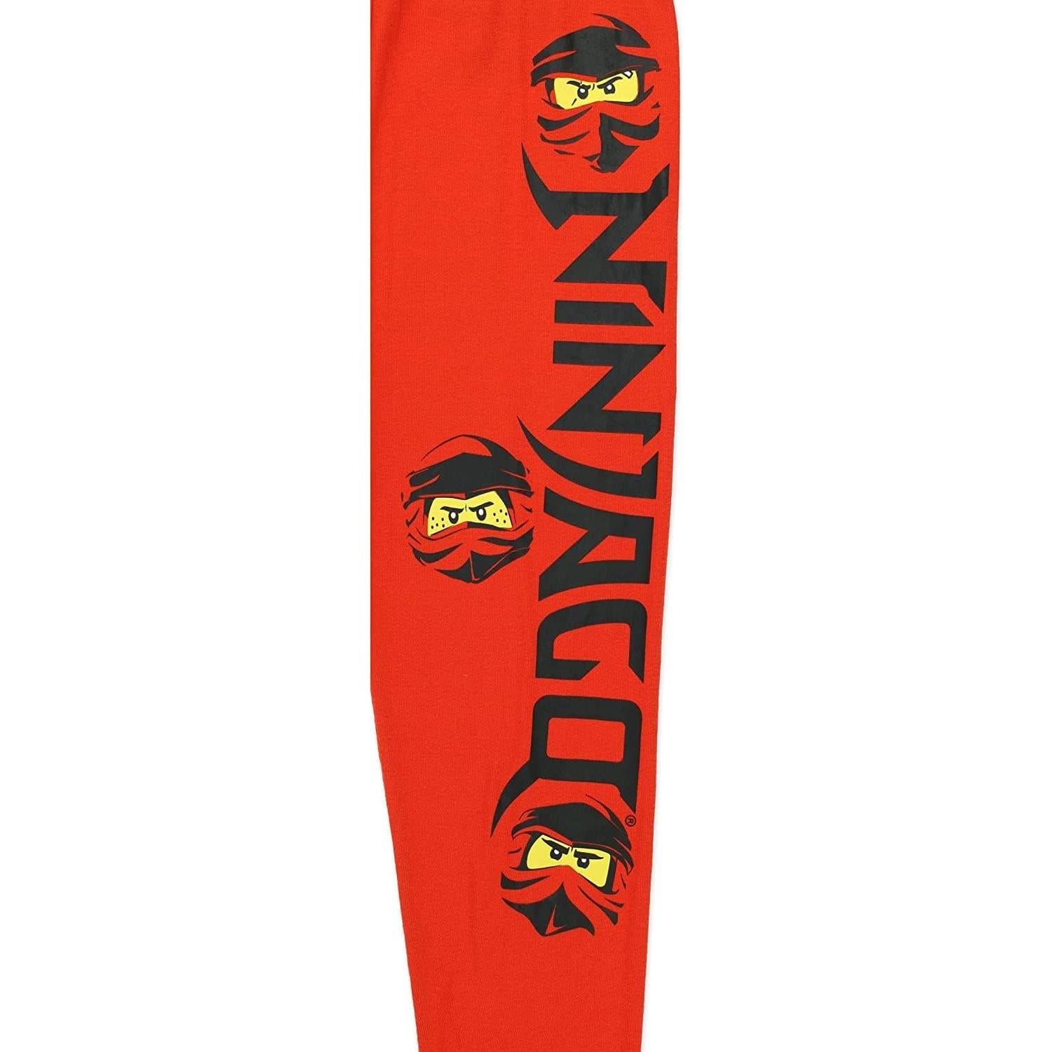 Conjunto de Pijamas LEGO Ninjago Niños 4 Piezas Algodón