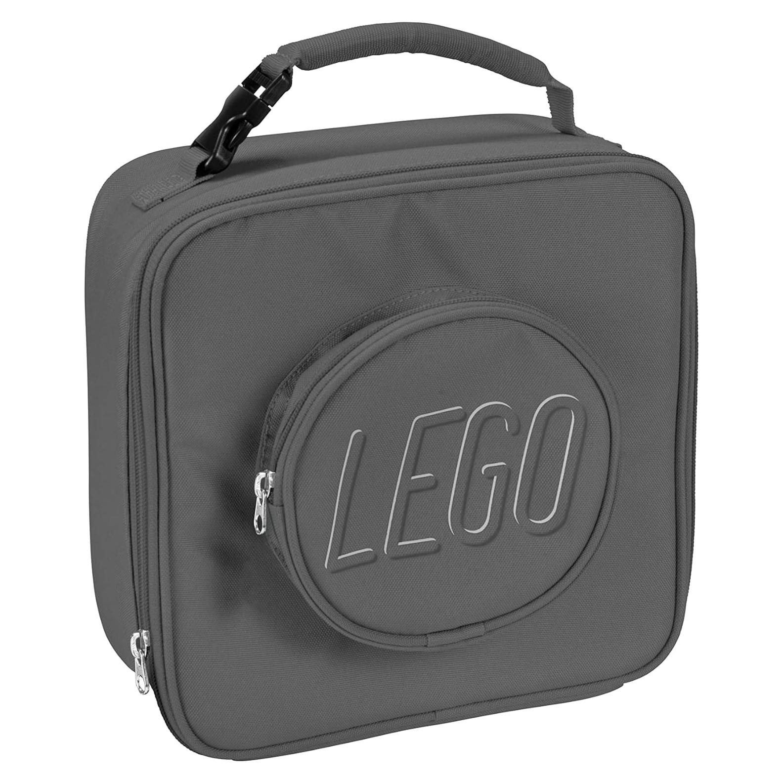 Bolsa de Almuerzo LEGO Gris, Aislada y Duradera, 5L