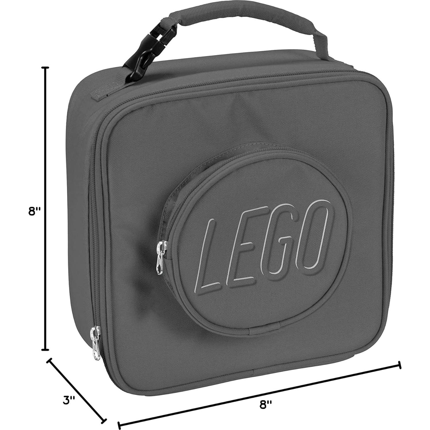 Bolsa de Almuerzo LEGO Gris, Aislada y Duradera, 5L