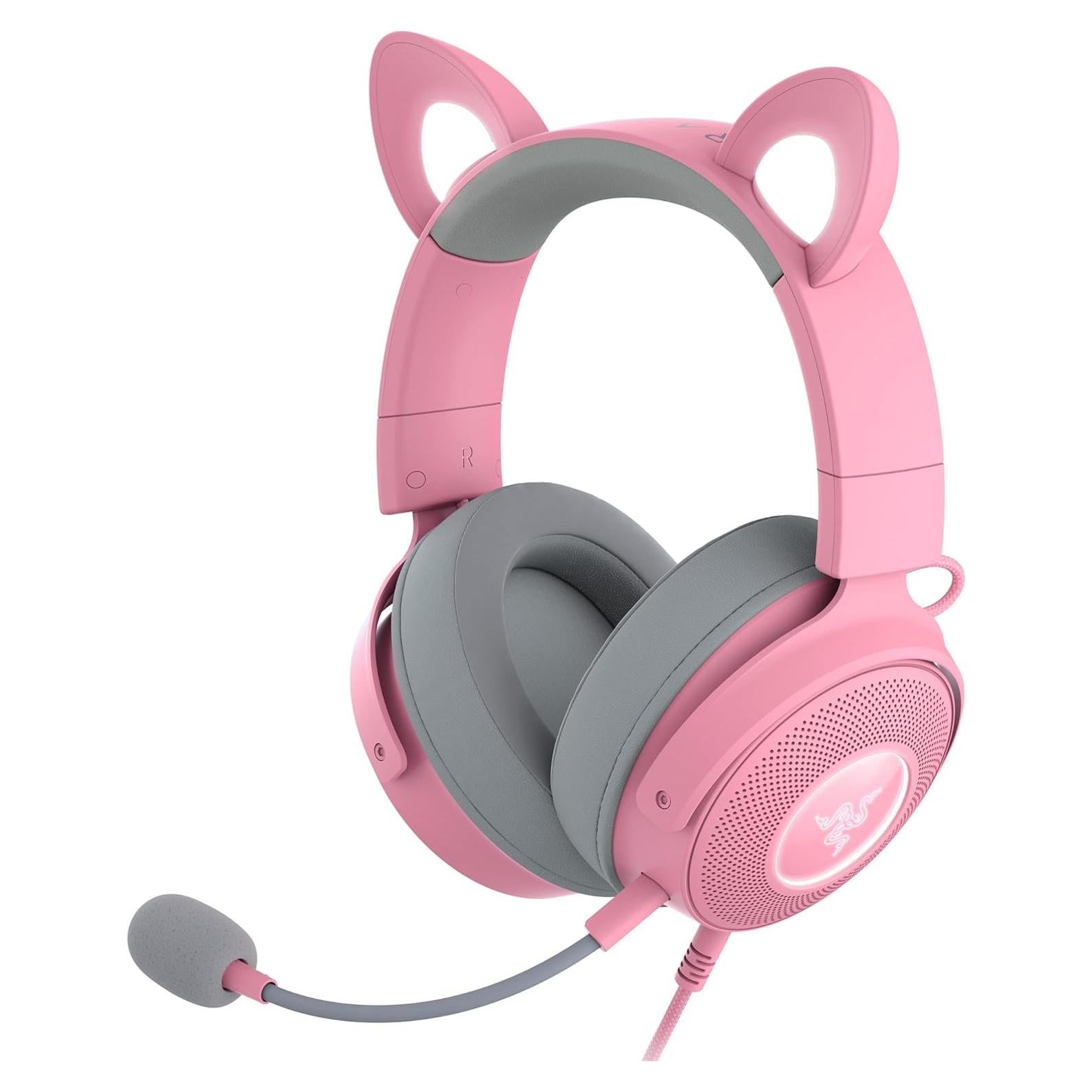 Auriculares Razer Kraken Kitty V2 Pro RGB con Cable - Rosa Cuarzo