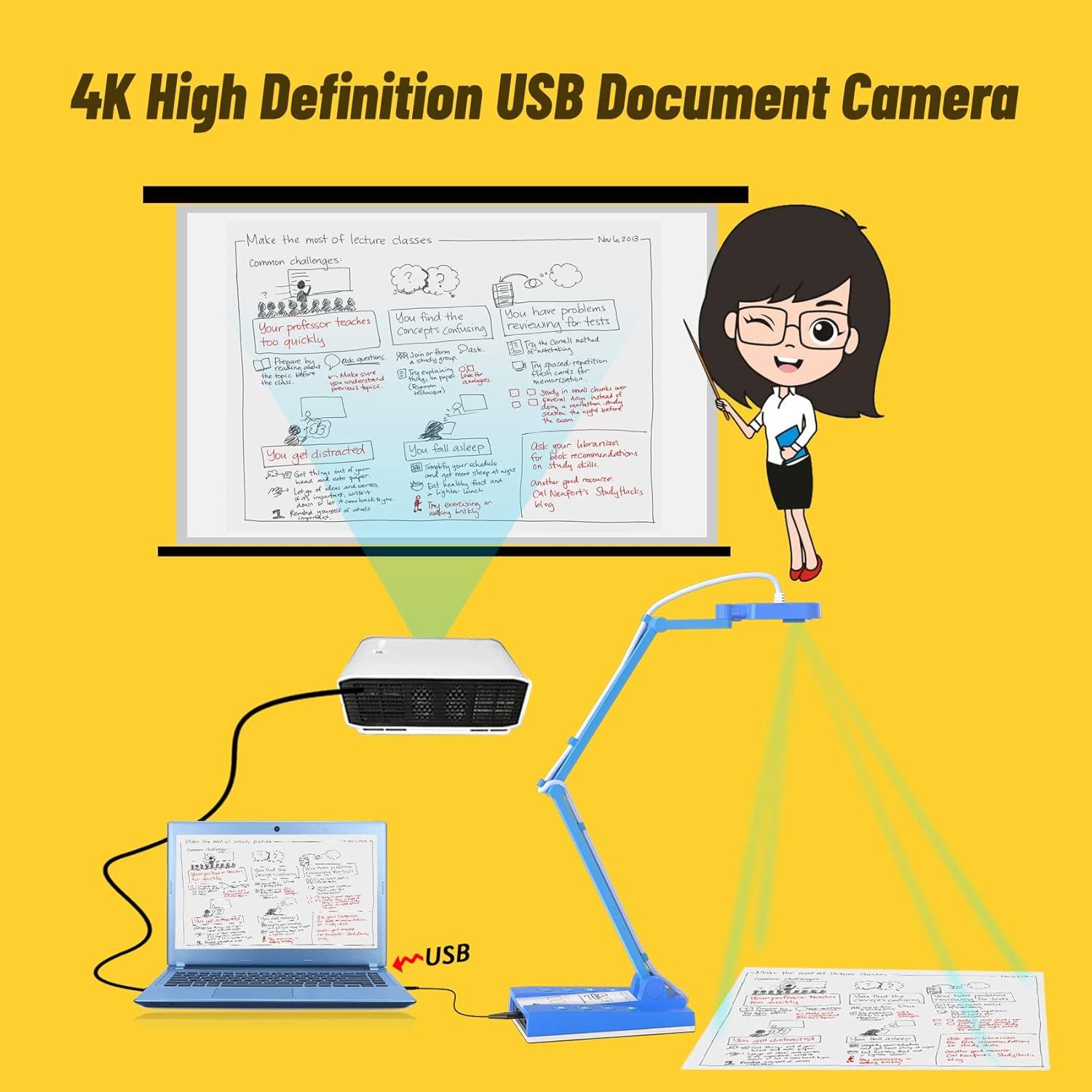 Cámara de Documentos Mirabox 4K USB 10MP para Educación