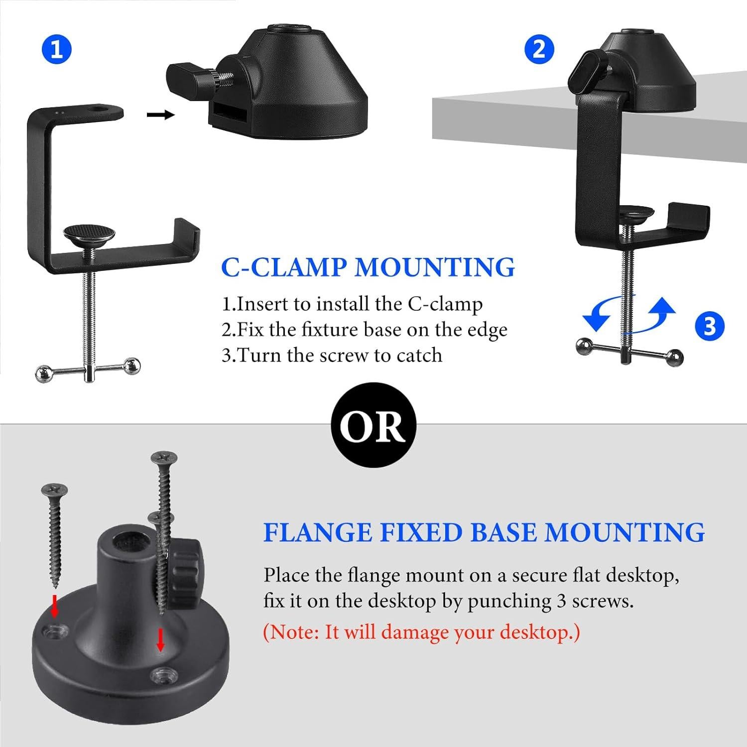 Brazo de Micrófono Geekria para Razer Seiren V3 Mini y Elite