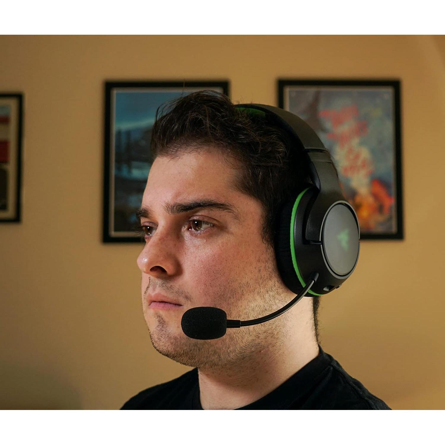 Microphone Replacement for Razer Kaira Pro Wireless Gaming Headset, Omnidirectional Detachable Mic Boom Works on Xbox One, Xbox Series X & S, PS5, PS4, PC, Mac