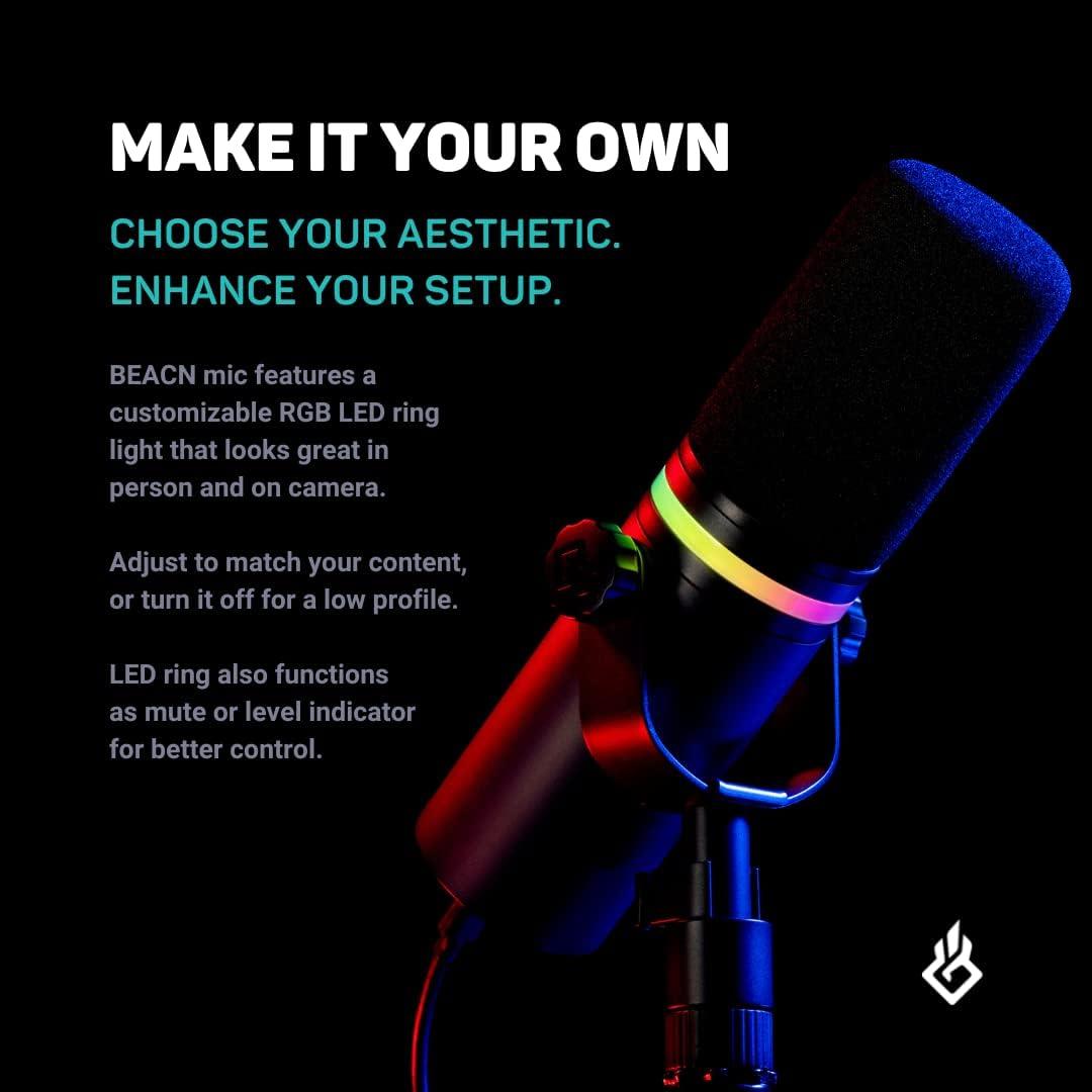 Dark Microphone and Mix Create Bundle | Gaming, Podcast, and Streaming Microphone with Windows USB C Audio Mixer for Twitch, and YouTube Streamers | Content Creator Essentials