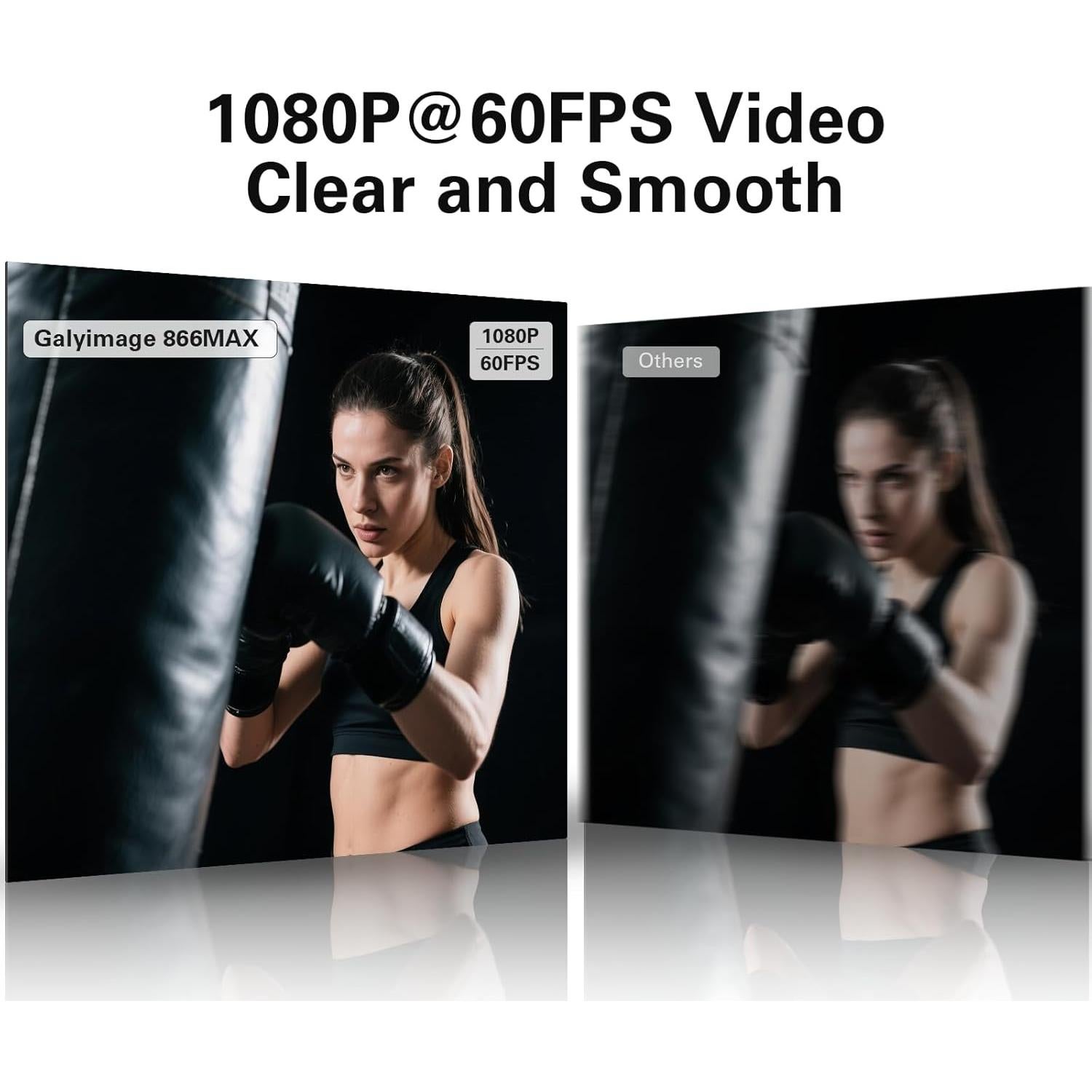 Cámara Web 4K Galyimage con Luz de Anillo y Micrófono