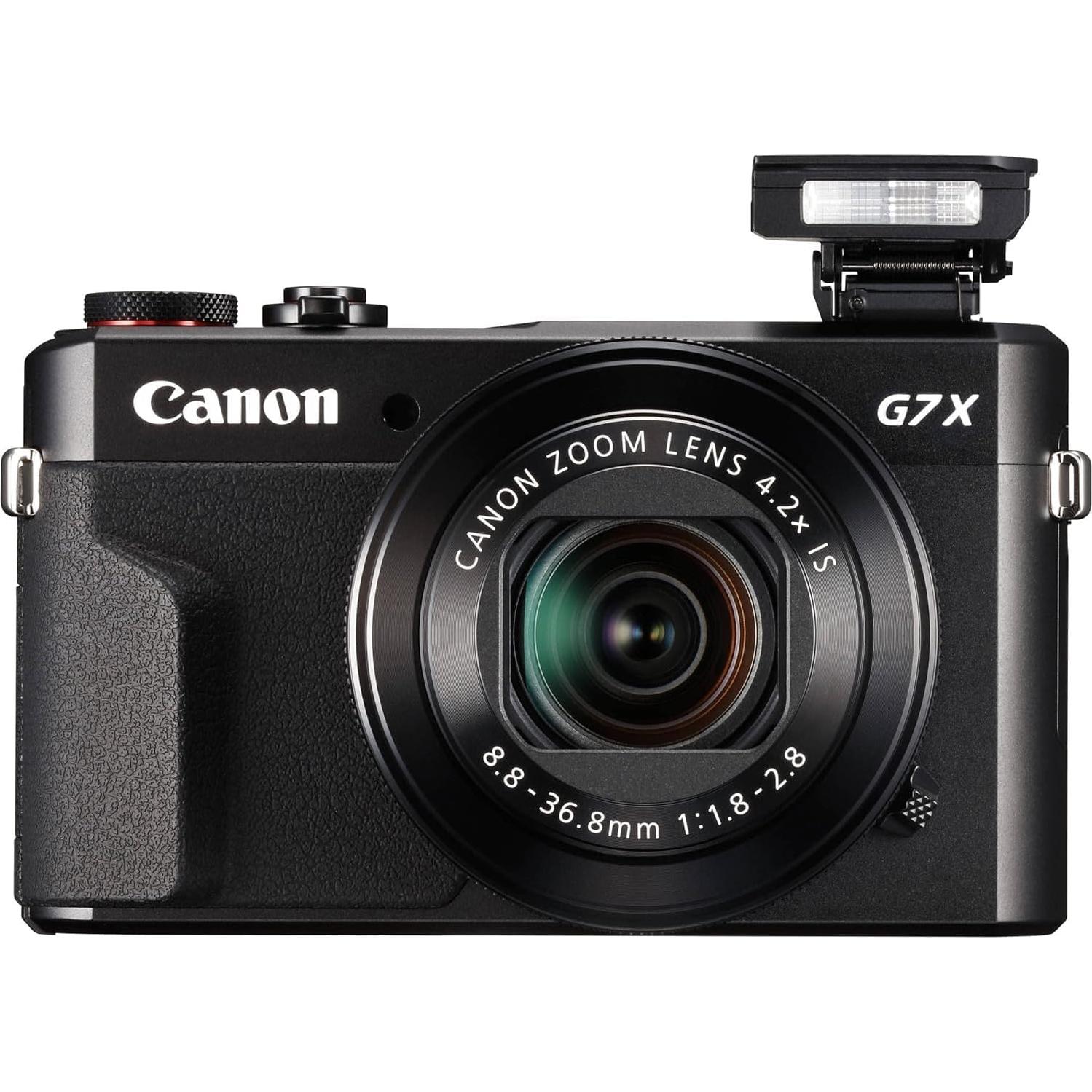 Canon PowerShot G7 X Mark II (Black) (Renewed)