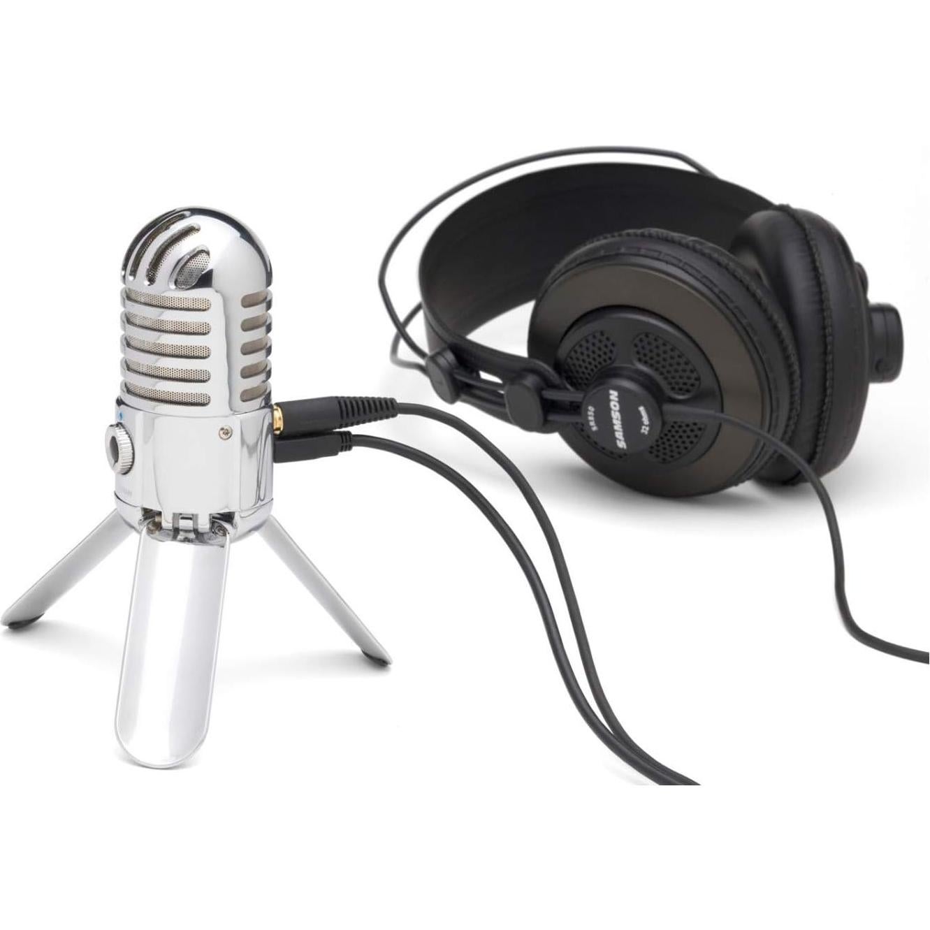 Micrófono USB Samson Meteor Plata - Condensador Cardioide