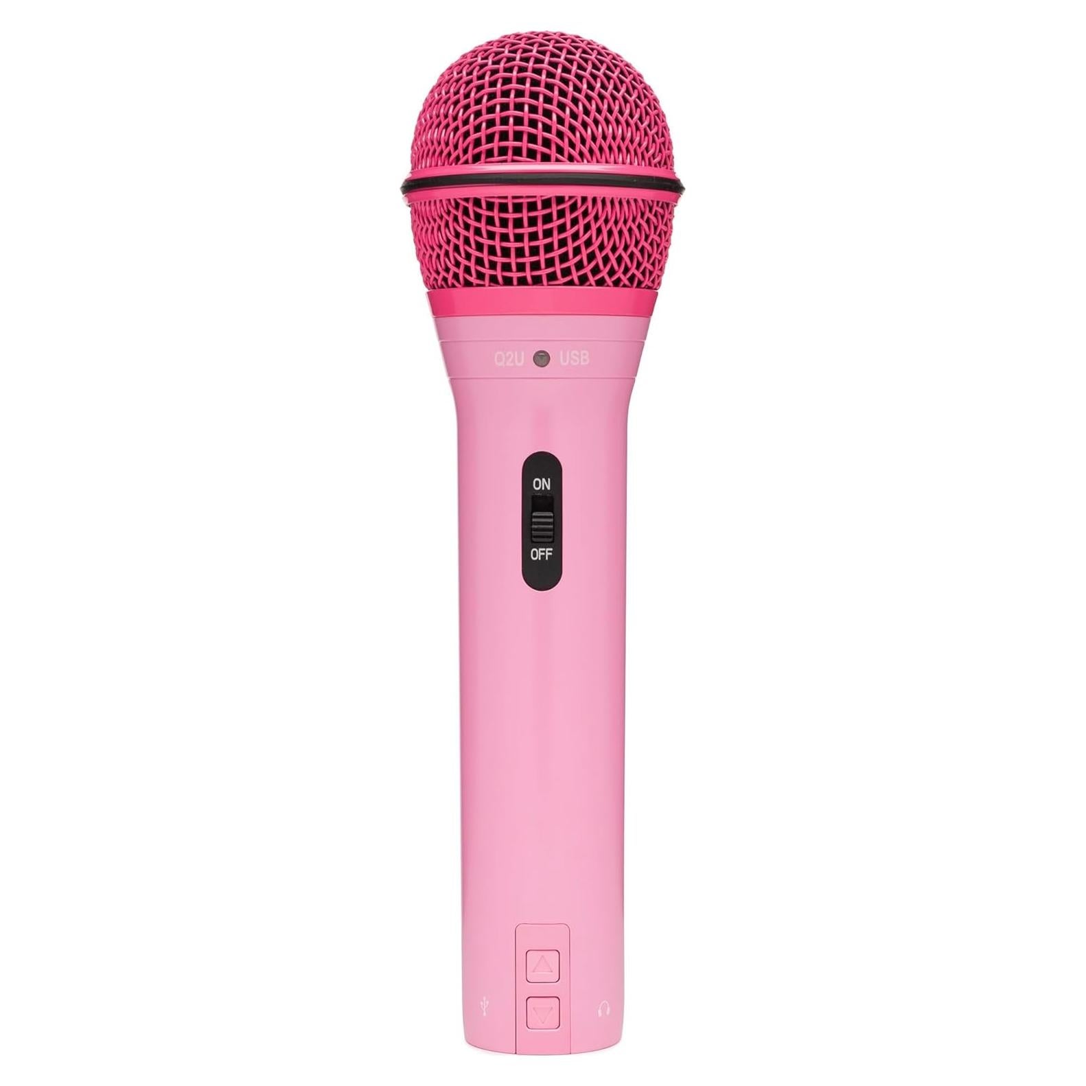 Micrófono Dinámico Samson Q2U USB/XLR Cardioide Rosa