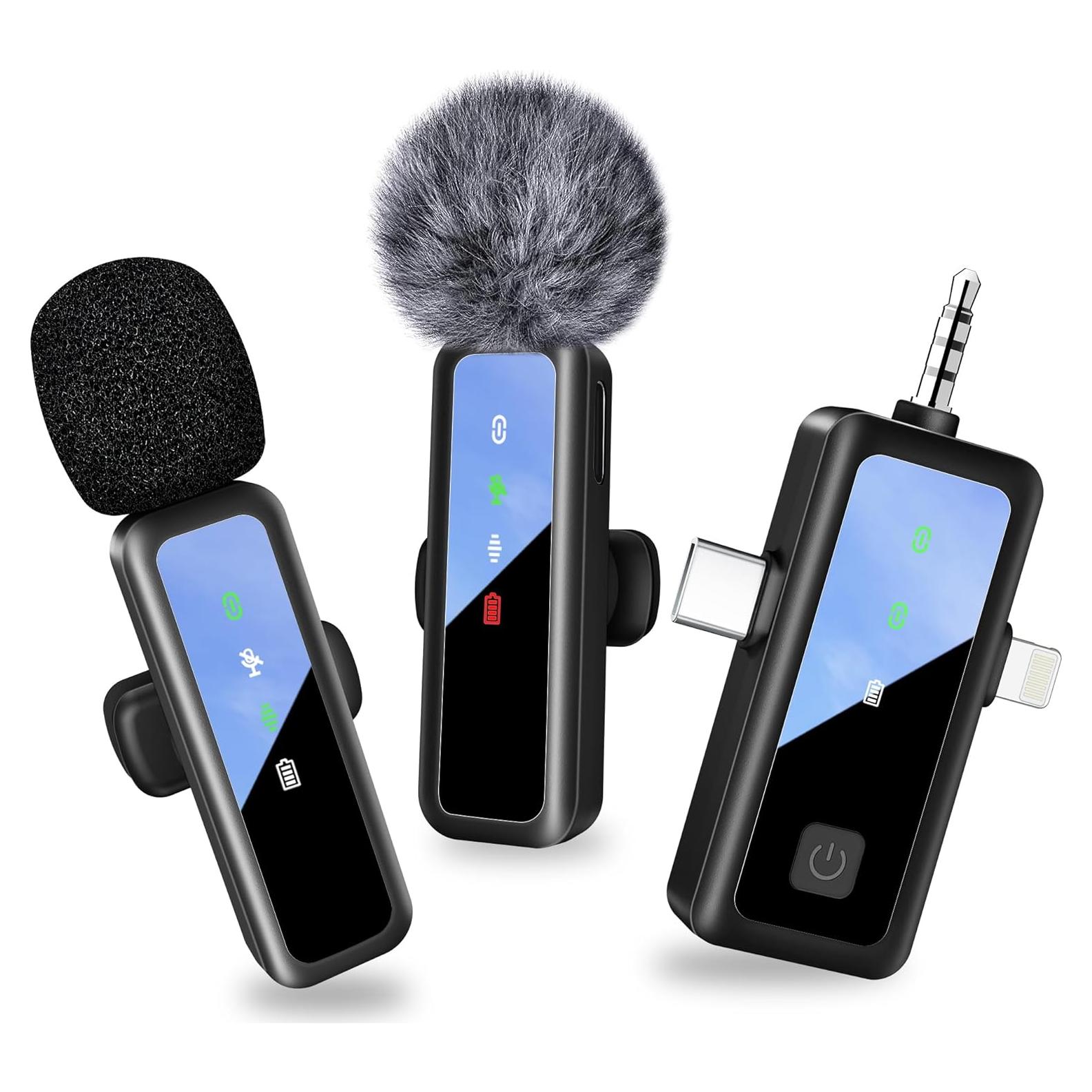 Micrófono Lavalier Inalámbrico M1 para iPhone y Android