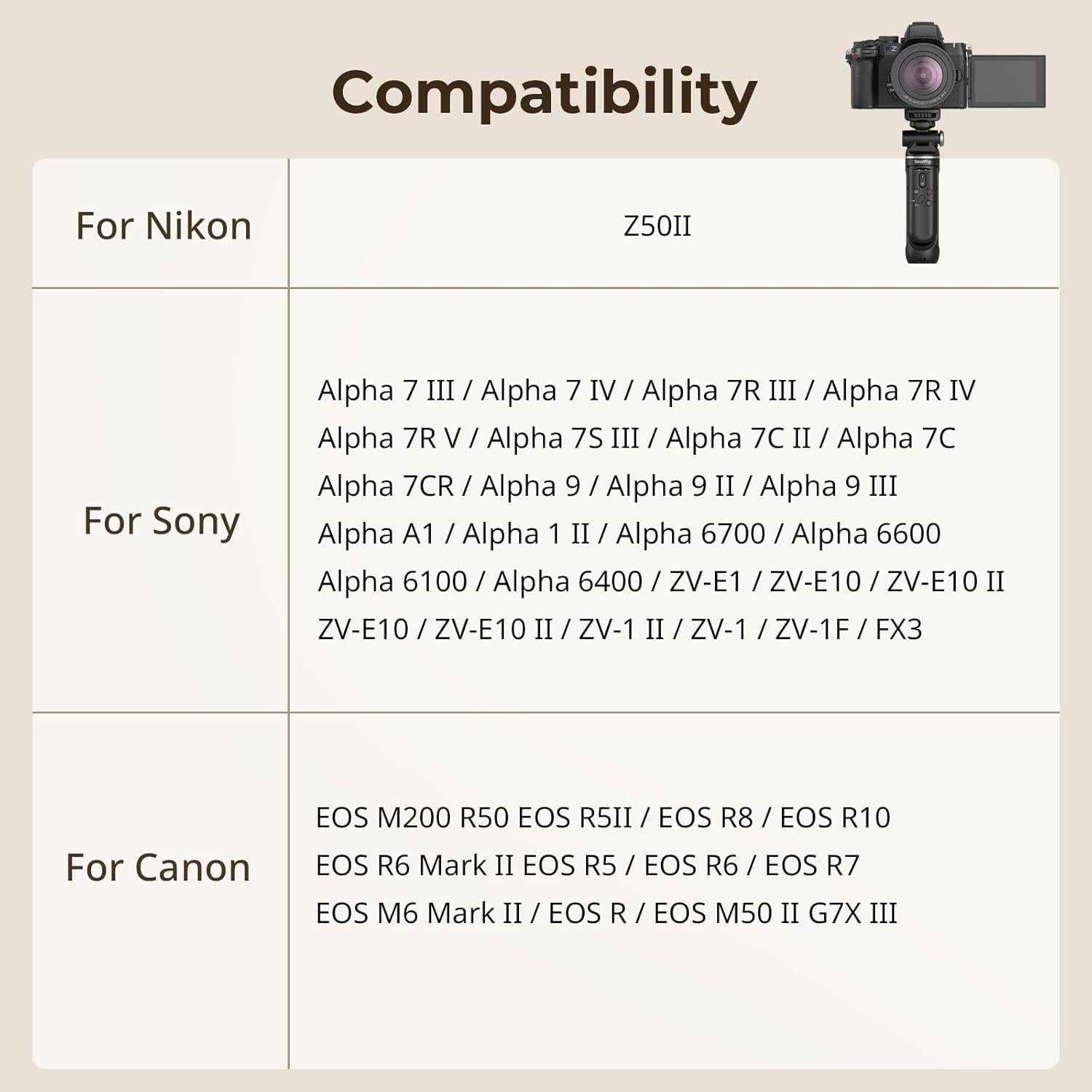 Empuñadura Inalámbrica Multifuncional SmallRig SR-RG2 4551