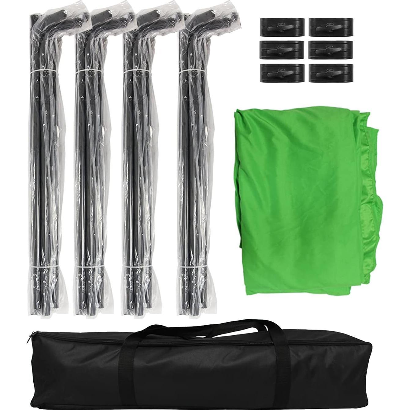 Fondo Verde Plegable 4x2.4m Shirtal con Soporte Resistente