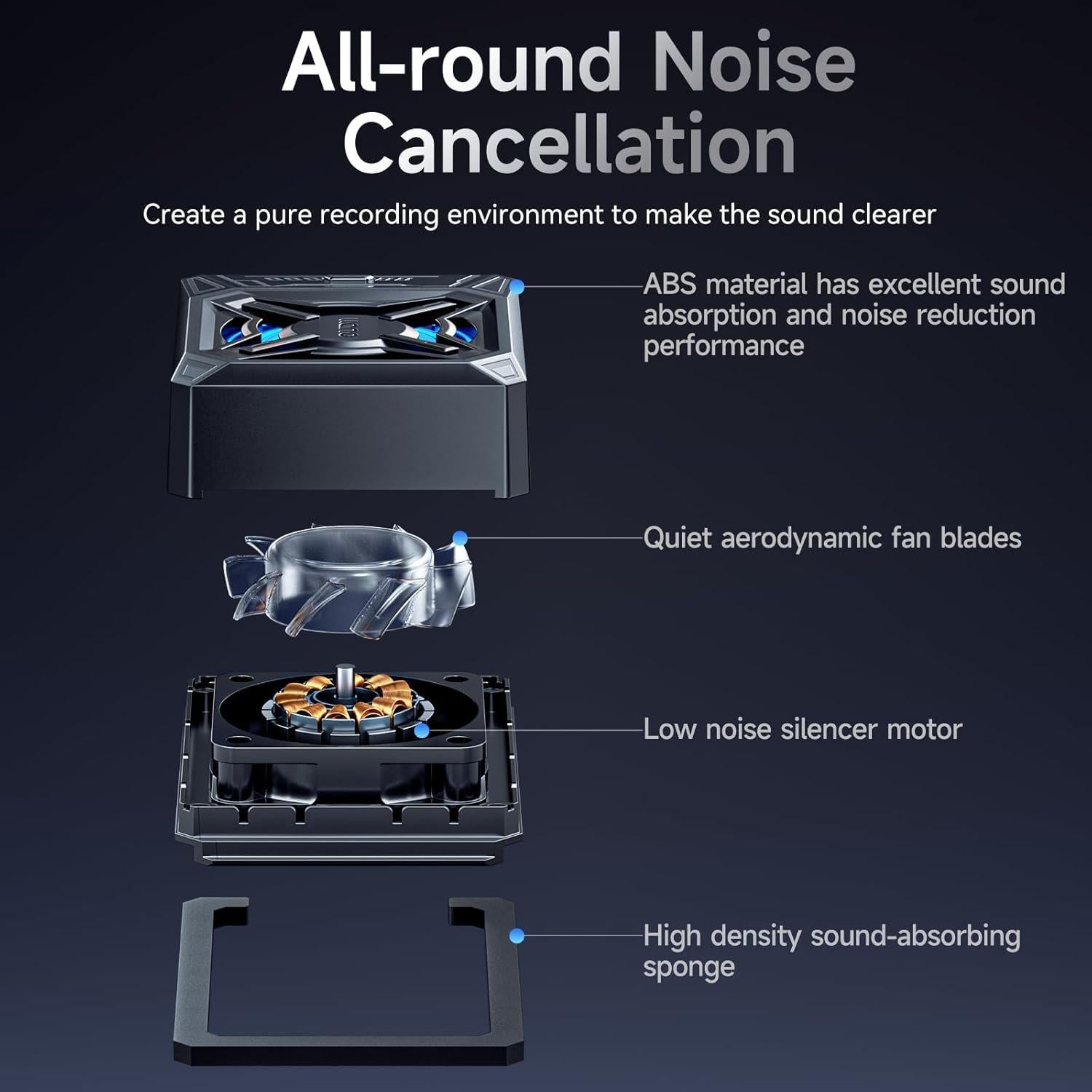 Ventilador de Enfriamiento de Cámara SHENZHEN V5 Negro