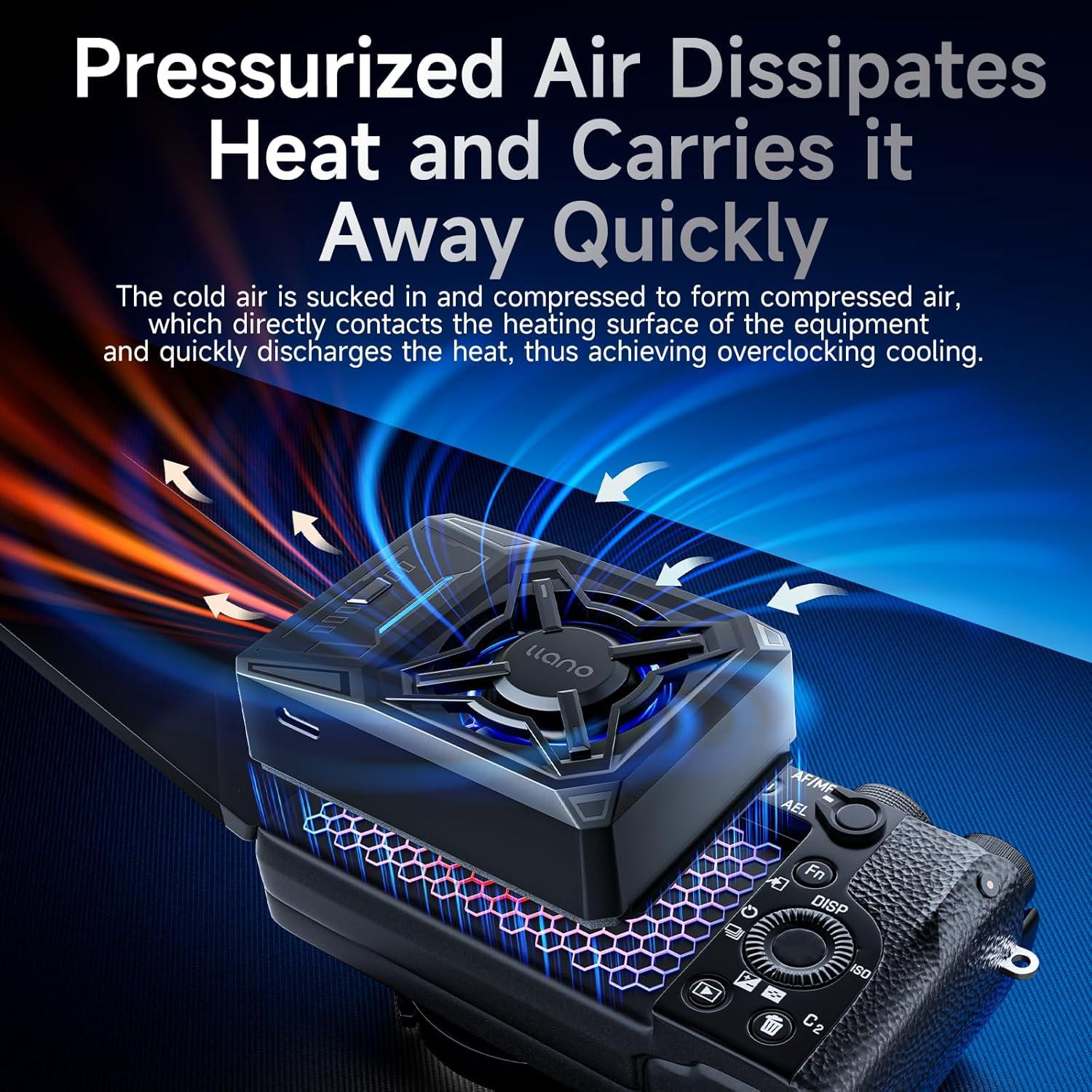 Ventilador de Enfriamiento de Cámara SHENZHEN V5 Negro