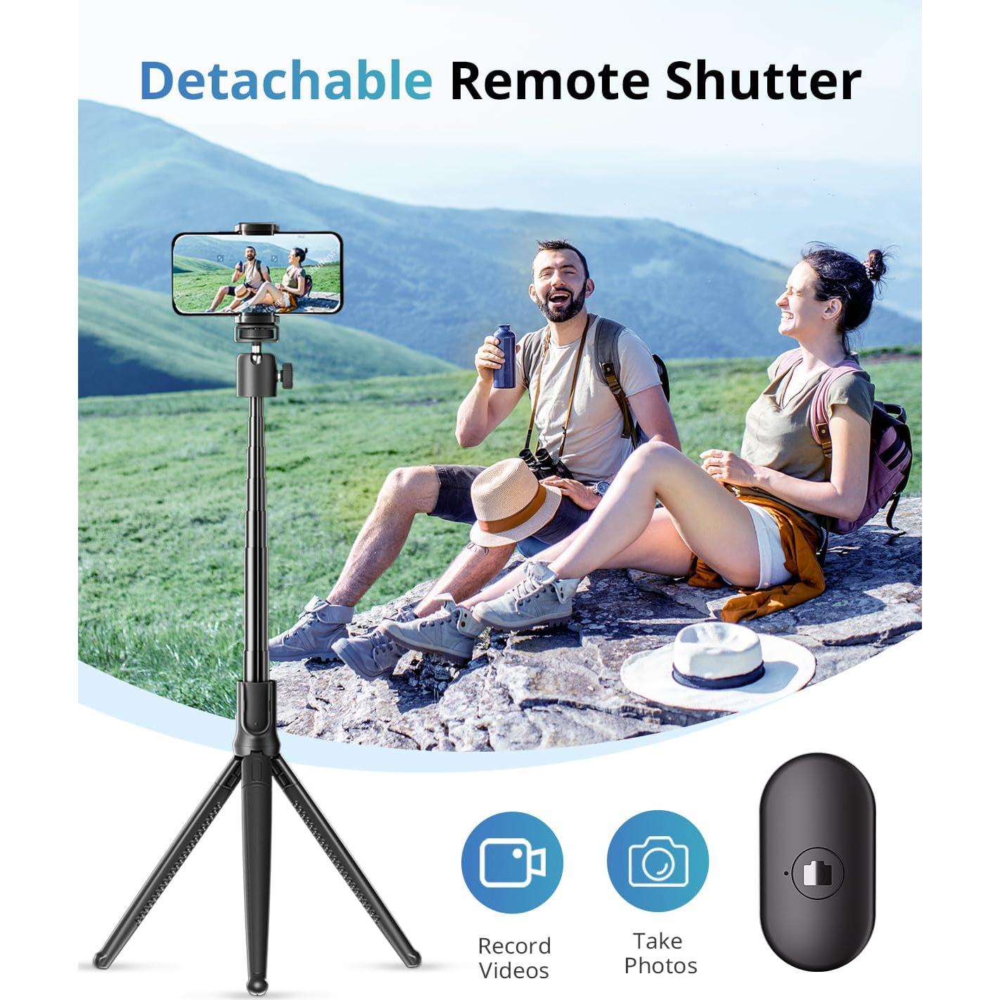 Trípode Extensible UBeesize 3 en 1 para Teléfonos y Cámaras