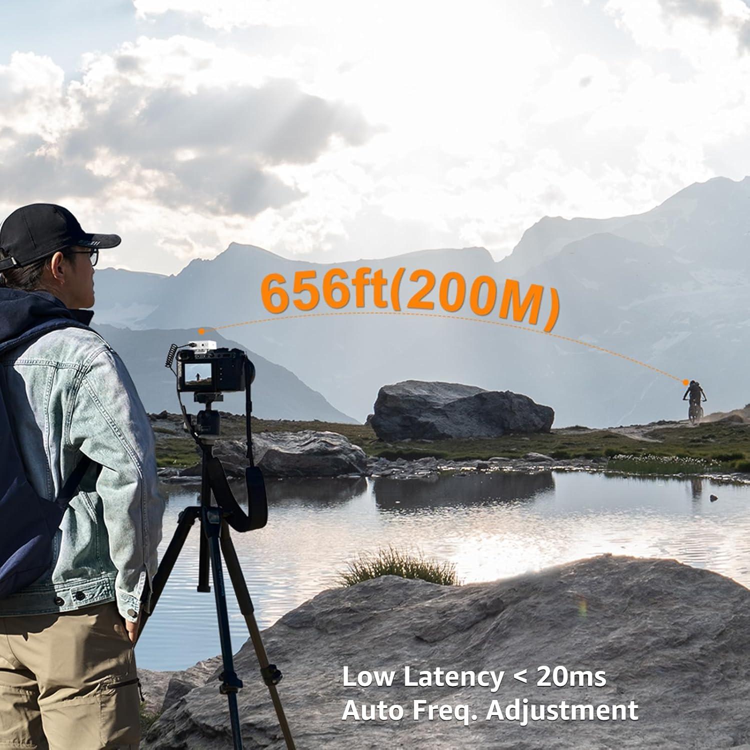 Micrófono Lavalier Inalámbrico Comica BoomX-D2 Dual 200m