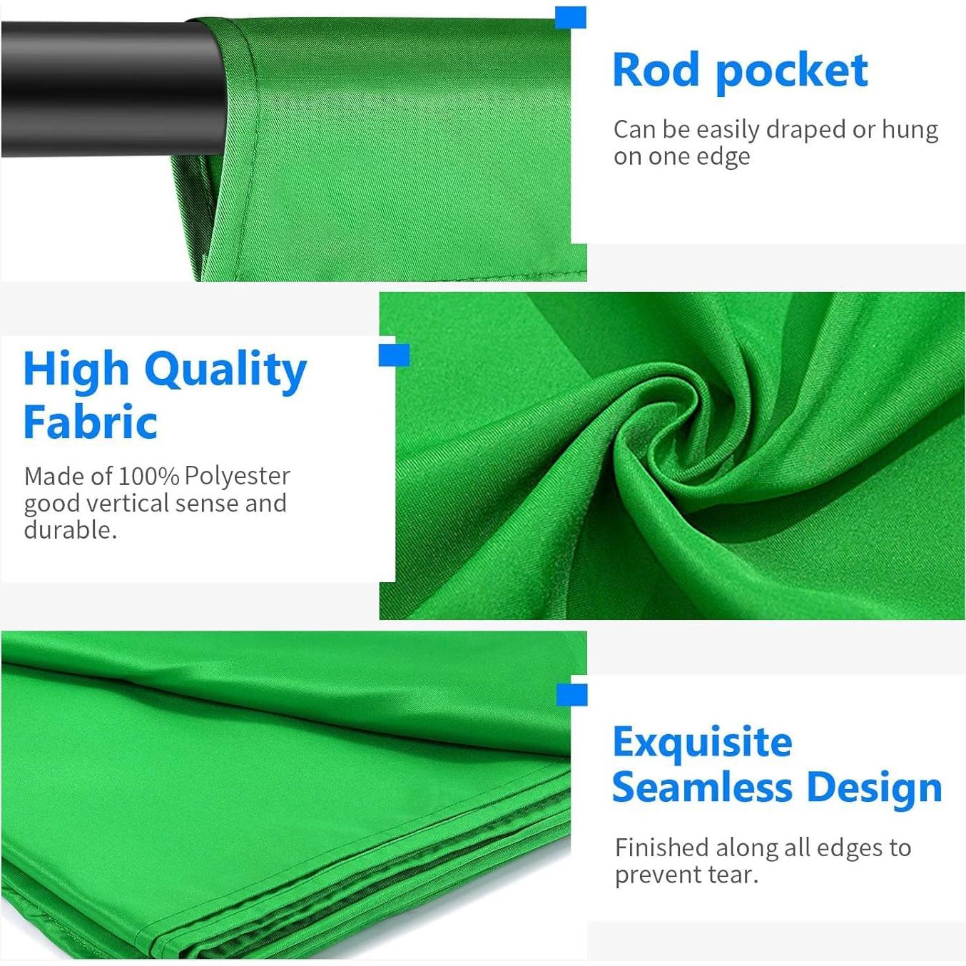 Fondo de Fotografía Neewer 3x6m Verde Chromakey para Estudio