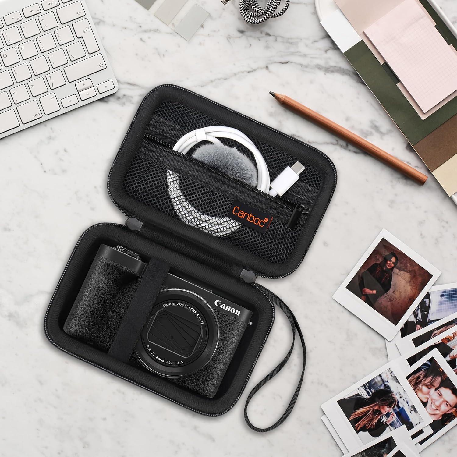 Funda Canboc para Cámara Híbrida Canon PowerShot V1 - Negro