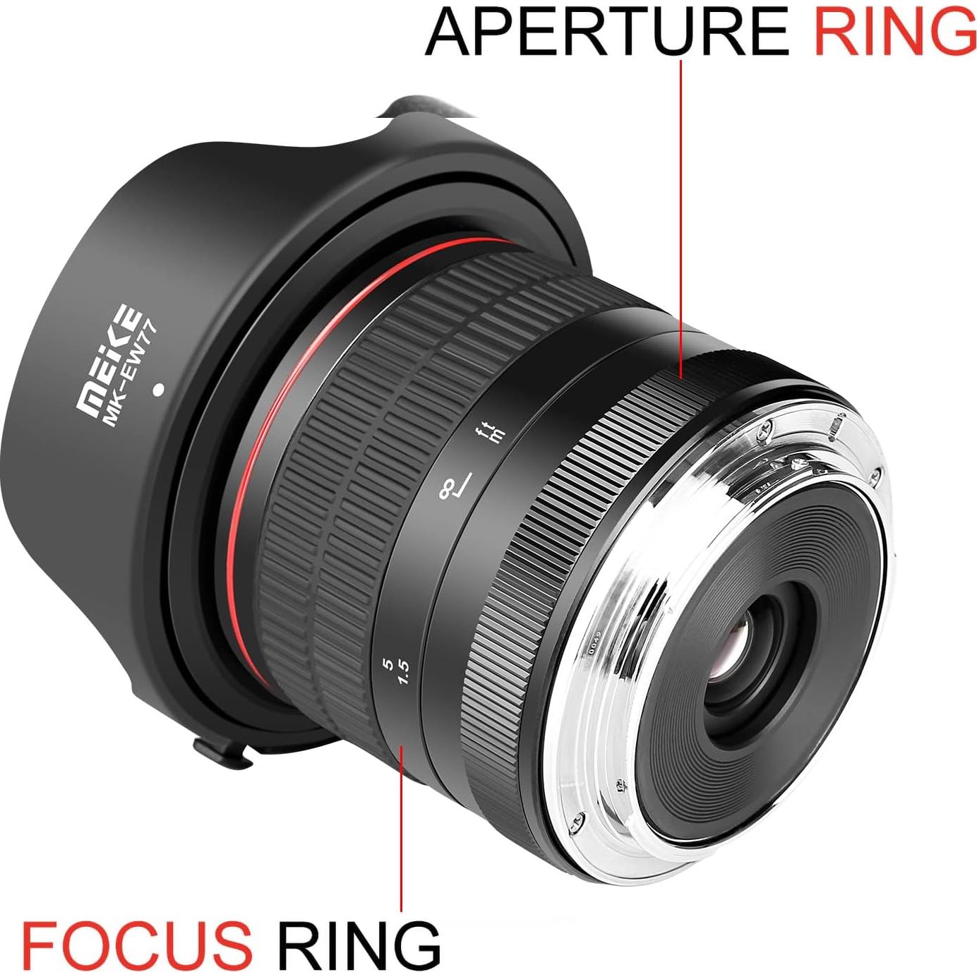 Lente Ojo de Pez Meike 8mm f3.5 para Canon EF APS-C