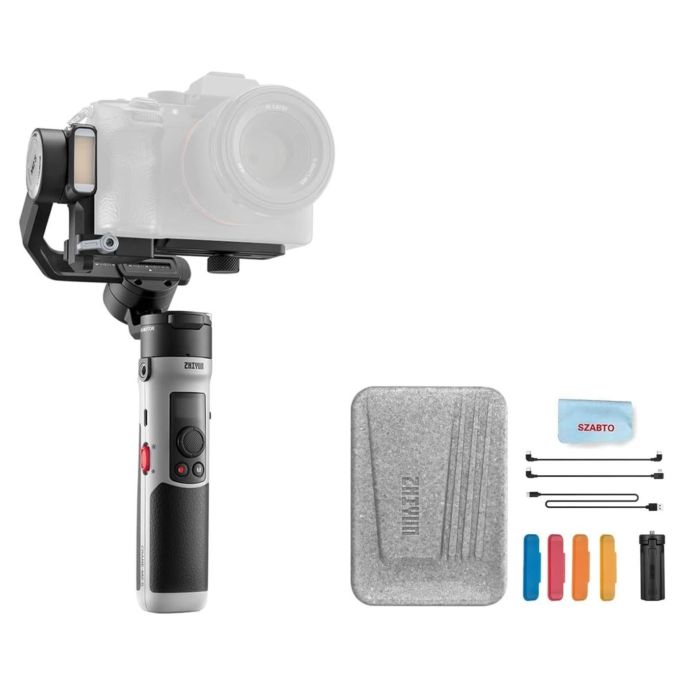 Estabilizador de cámara Zhiyun Crane M2S Gimbal 3-ejes ligero