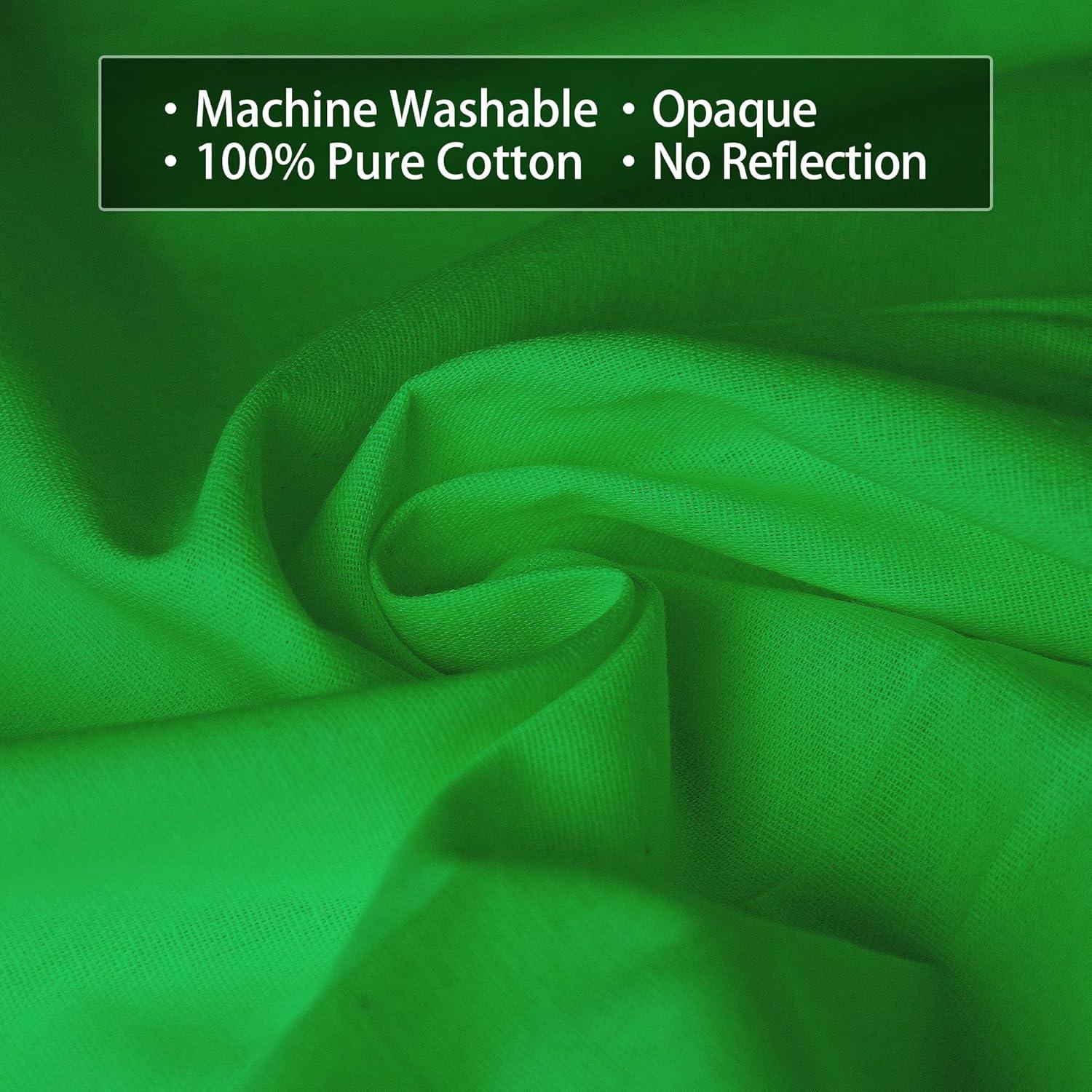 Kit de Soporte de Fondo Verde EMART 2.6x3.0m para Fotografía