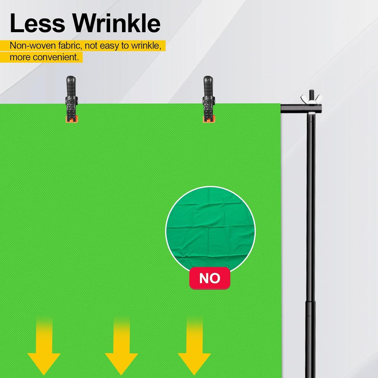 Fondo de Fotografía Verde EMART 1.52x1.98m con Abrazaderas