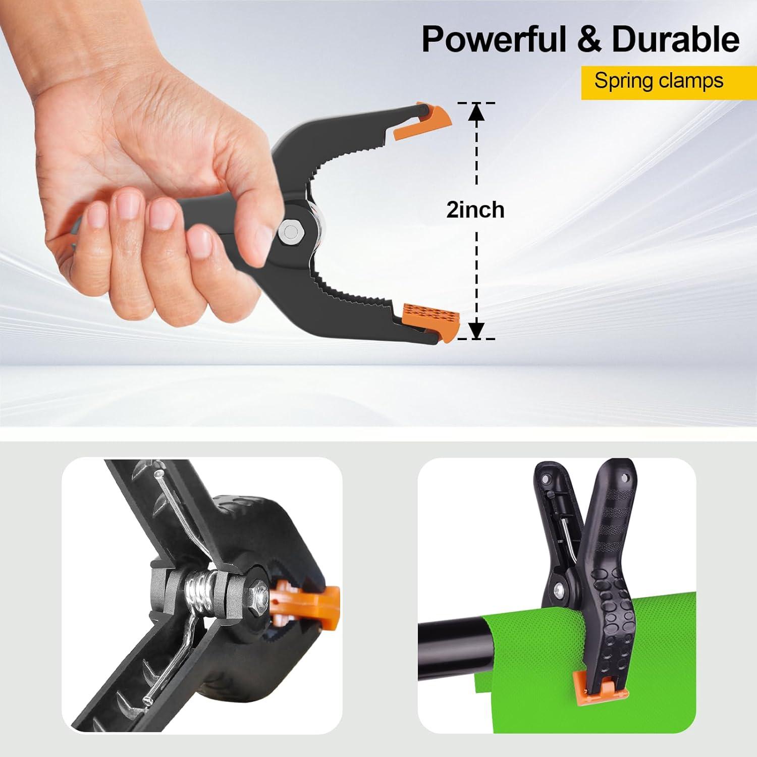 Fondo de Fotografía Verde EMART 1.52x1.98m con Abrazaderas