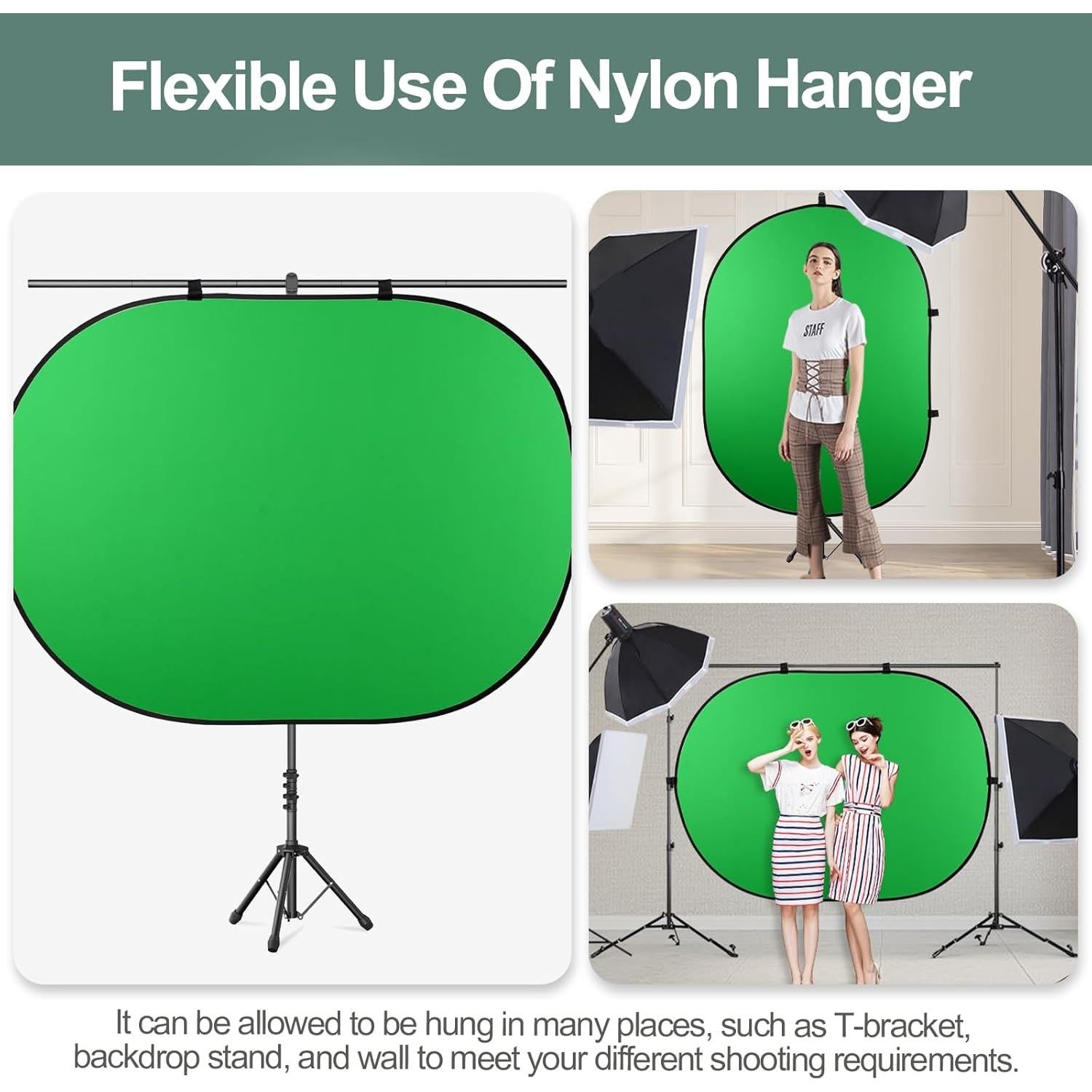 Fondo Verde Azul Portátil EMART 2-en-1 100x150 cm