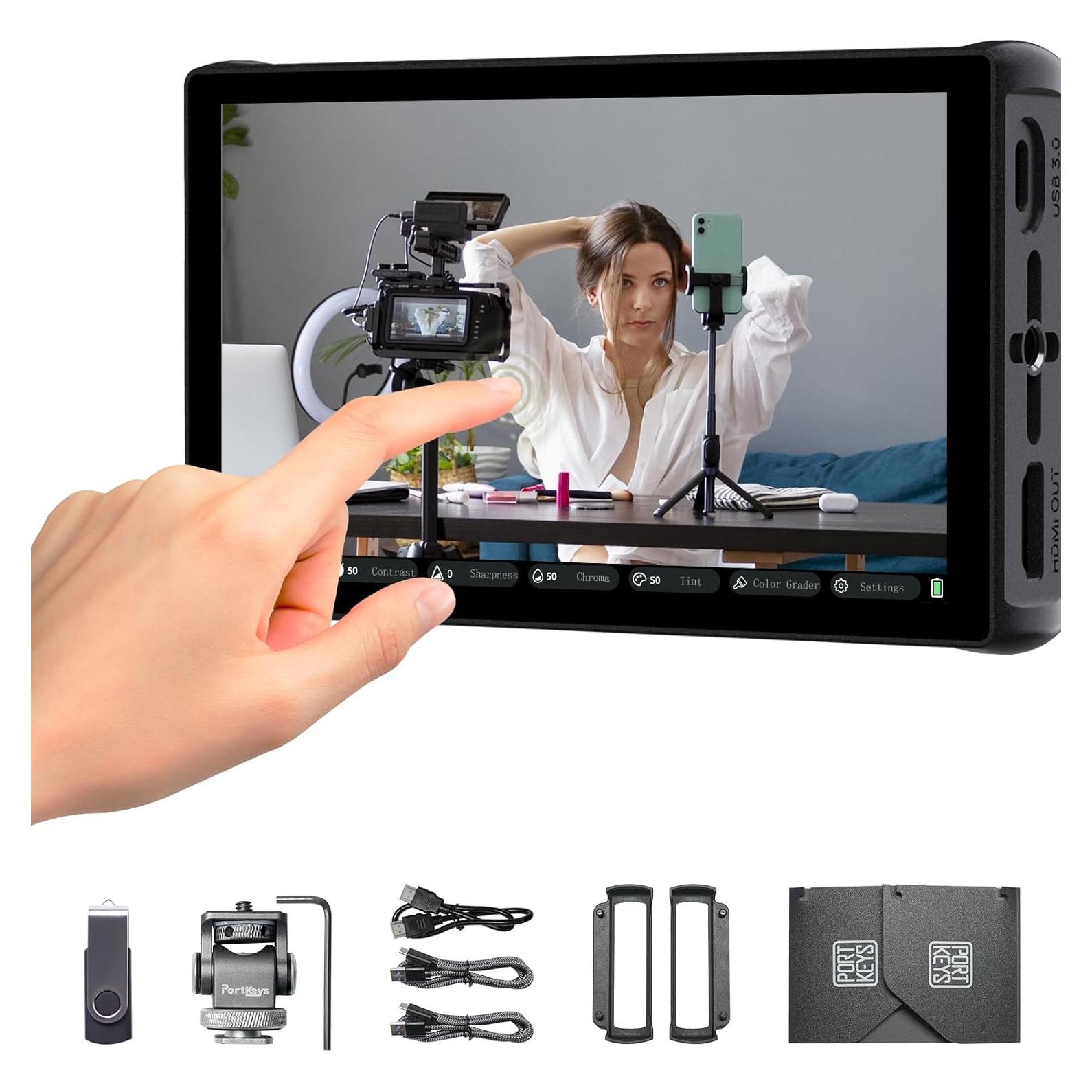 Monitor de Campo Portkeys LH7P 7" 1000nits FHD Control Inalámbrico