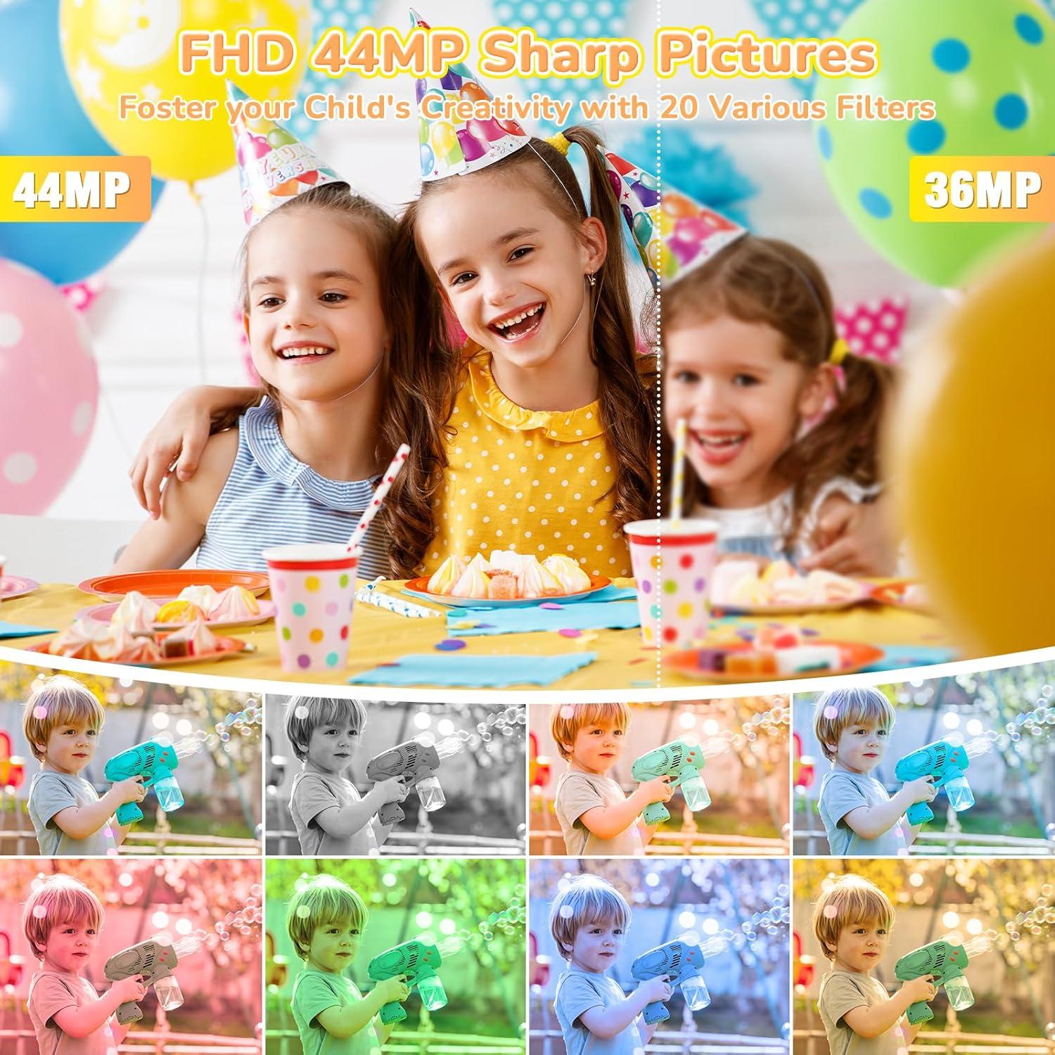 Cámara Digital Jukanur DC403 44MP 1080P Compacta para Niños