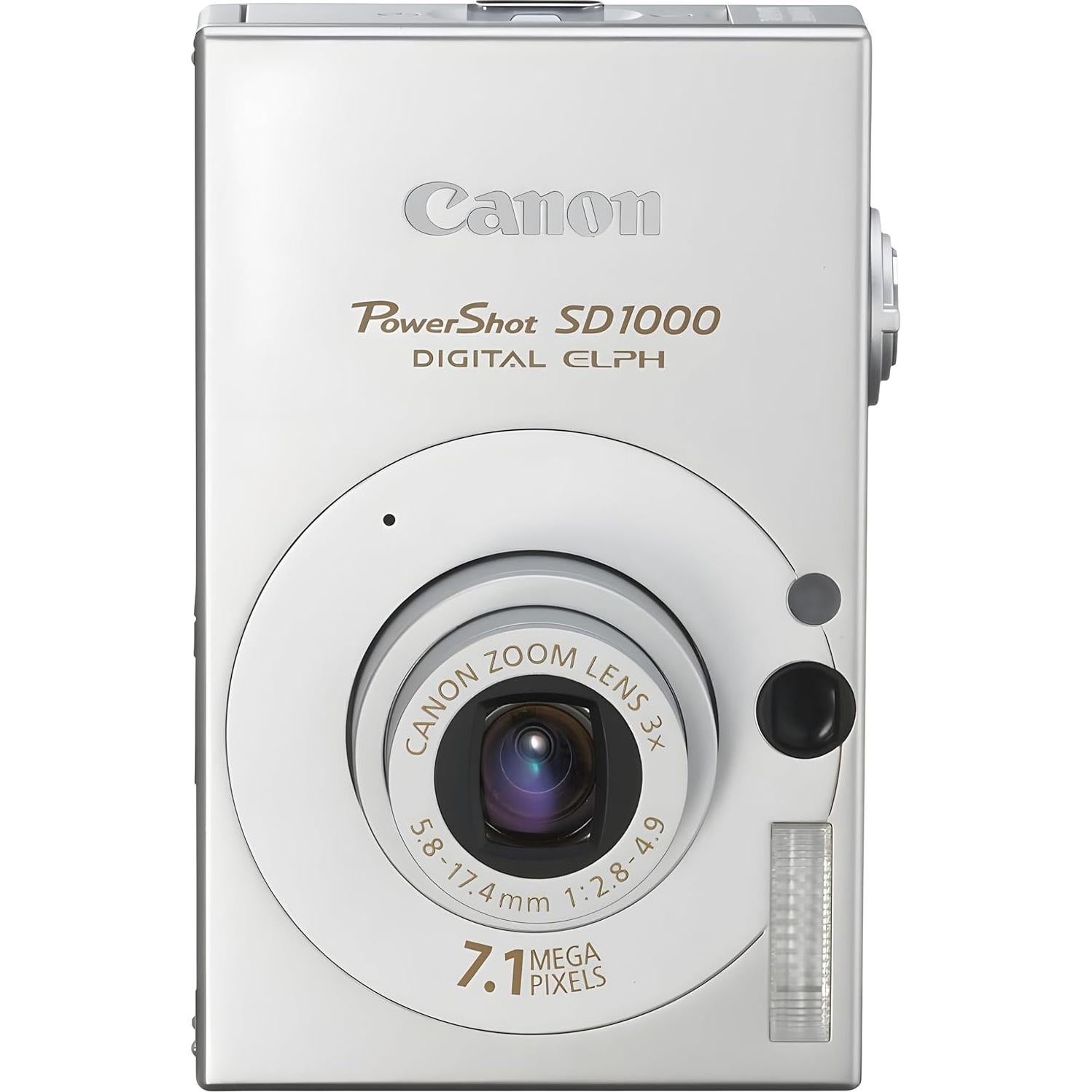 Cámara Digital Canon PowerShot SD1000 7.1MP Plata 3x Zoom