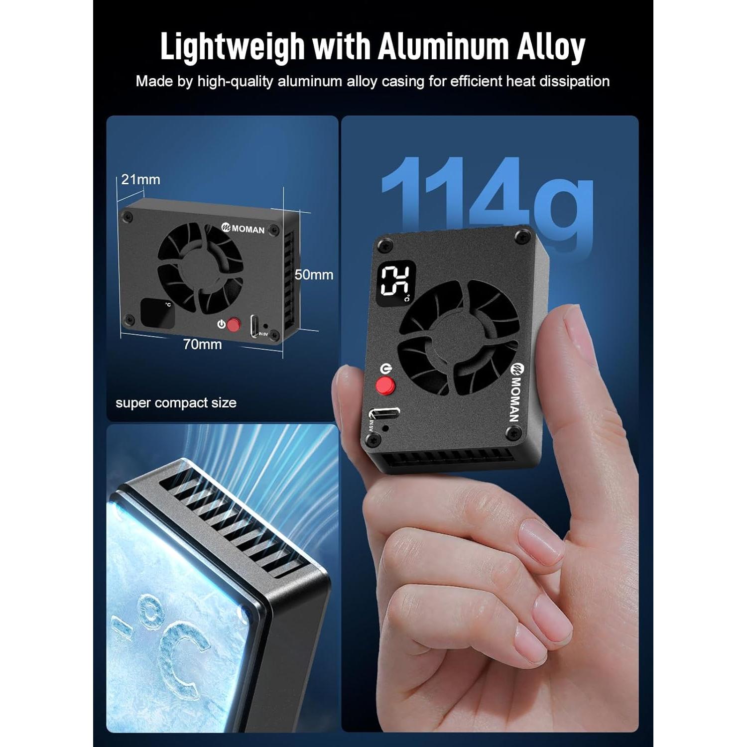 Ventilador de Enfriamiento Moman FS04A para Cámaras 12-30°C