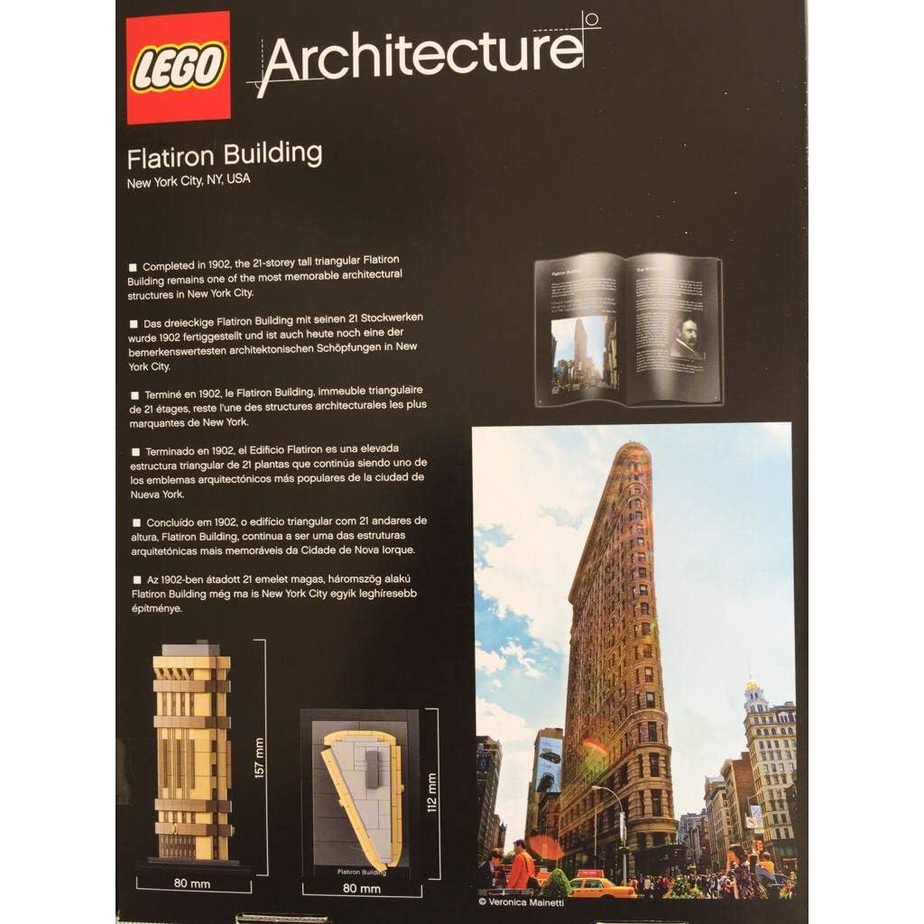 LEGO Arquitectura 21023 Edificio Flatiron 19.1x6.1x26.2cm