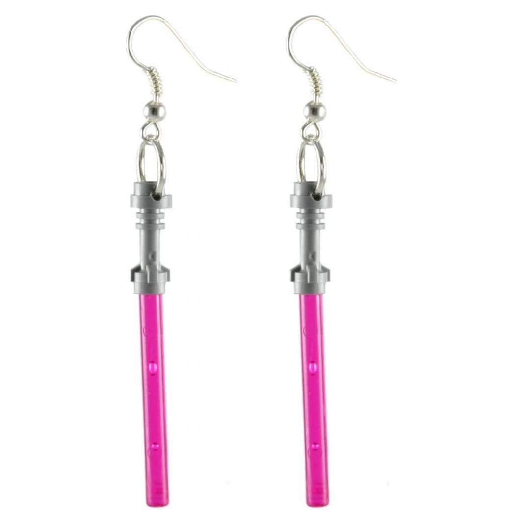 Pendientes Sable de Luz ToyBurg Rosa Joyería Divertida
