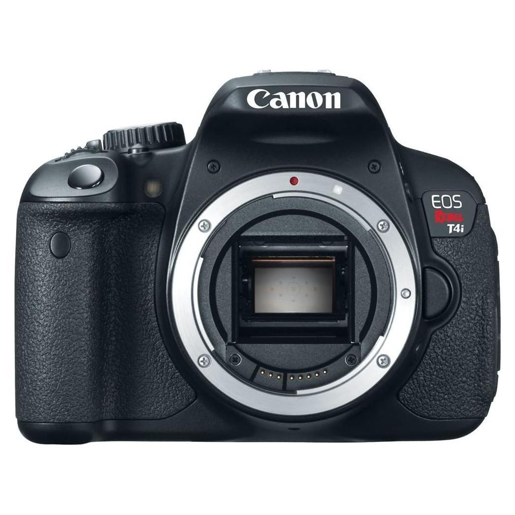Canon EOS Rebel T4i 18.0 MP CMOS Digital Camera with 3-inch Touchscreen and Full HD Movie Mode (Body Only)
