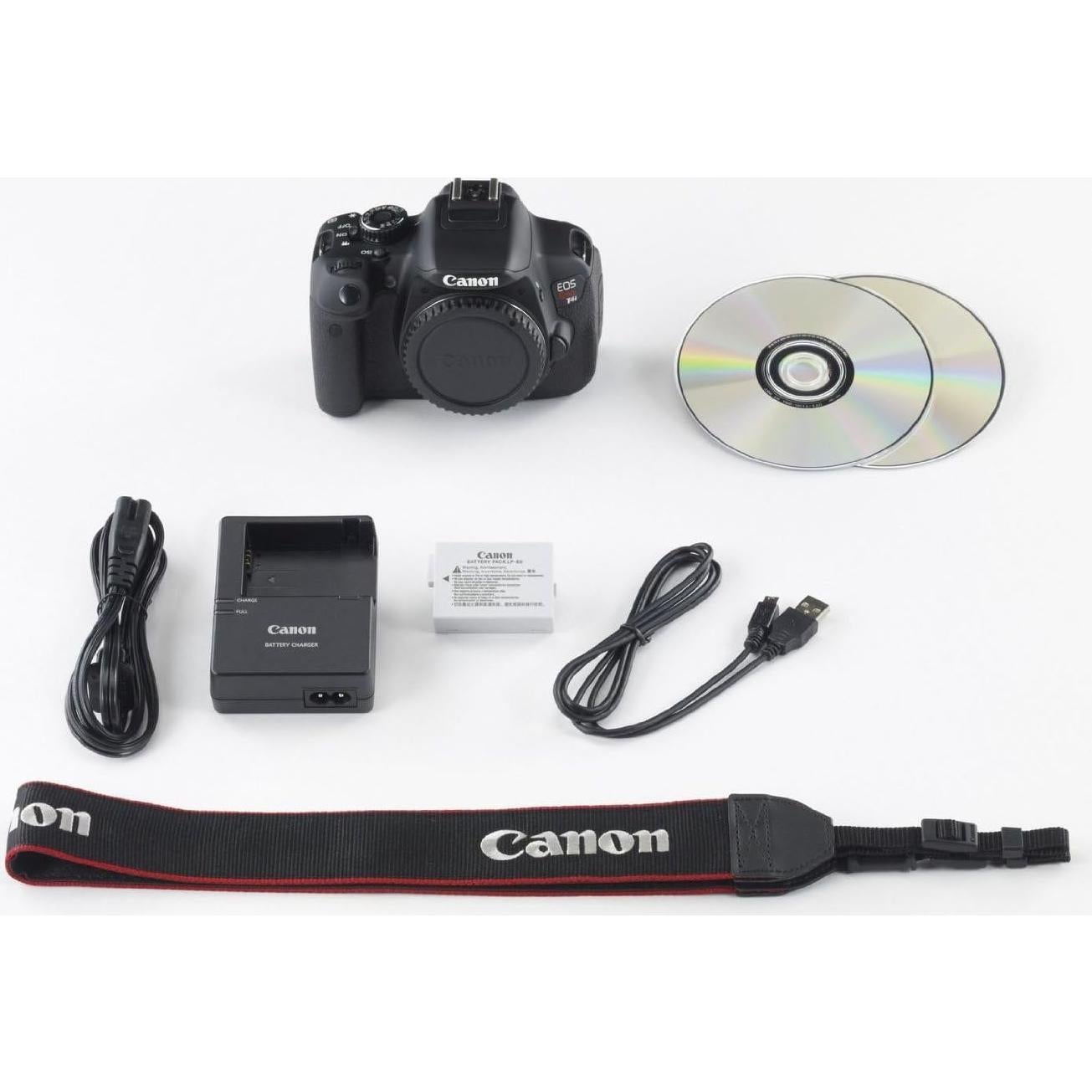 Canon EOS Rebel T4i 18.0 MP CMOS Digital Camera with 3-inch Touchscreen and Full HD Movie Mode (Body Only)