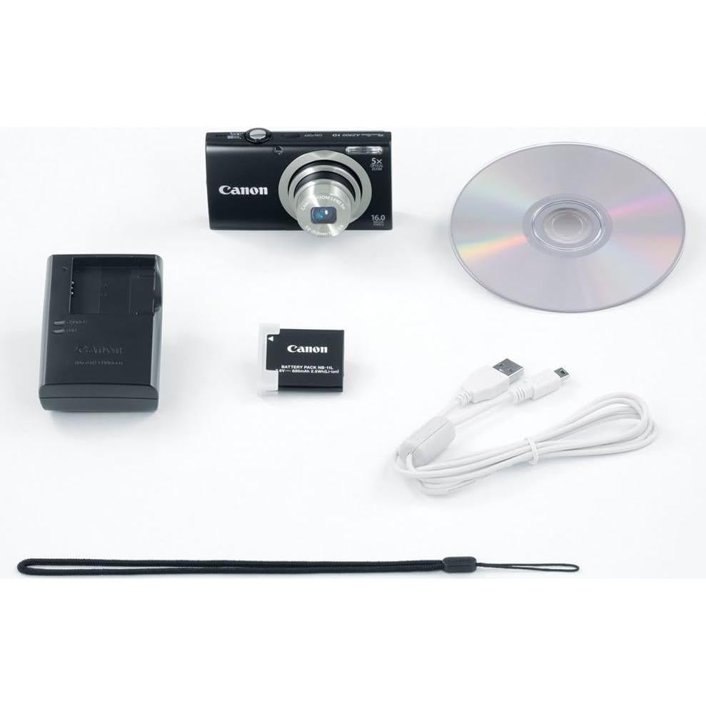 Cámara Digital Canon PowerShot A2300 IS 16 MP Zoom 5x Negra