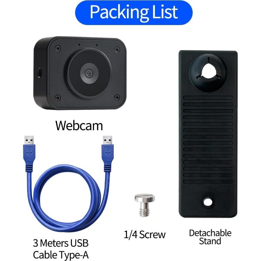 Cámara Web 4K MOKOSE P40A con Micrófono y Soporte USB