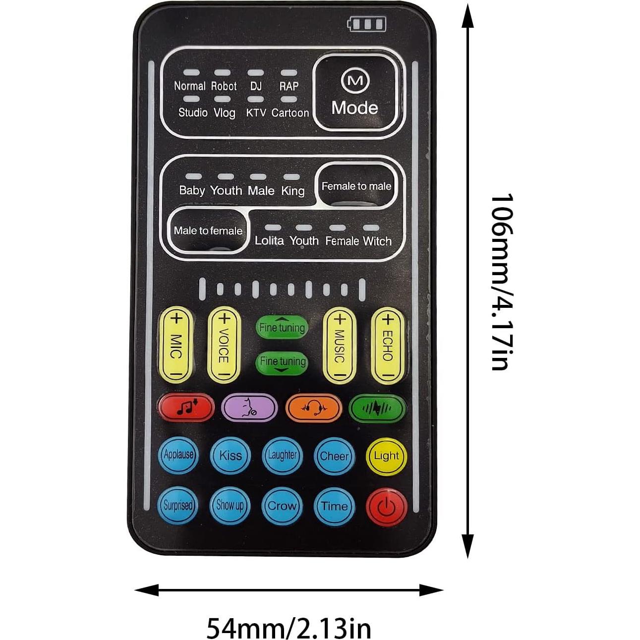 Cambiador de Voz Portátil I9000 con 16 Efectos de Sonido