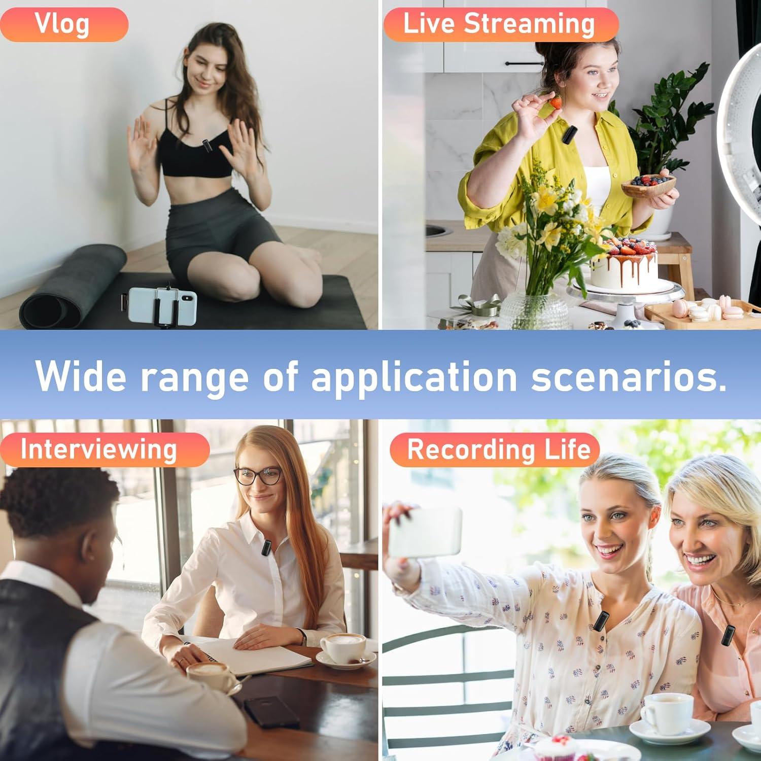 Micrófono Lavalier Inalámbrico Melusen J13 para iPhone/iPad