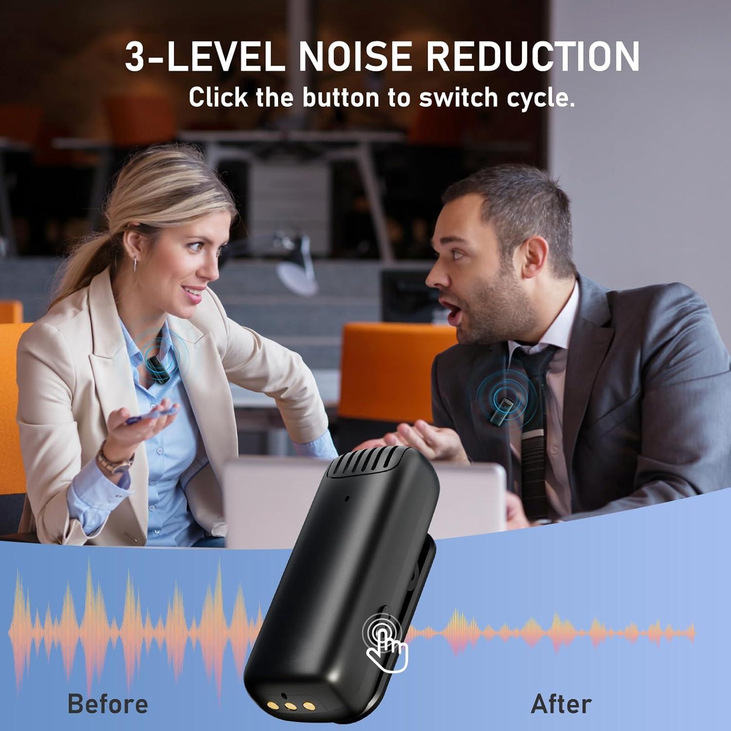 Micrófono Lavalier Inalámbrico Melusen J13 para iPhone/iPad