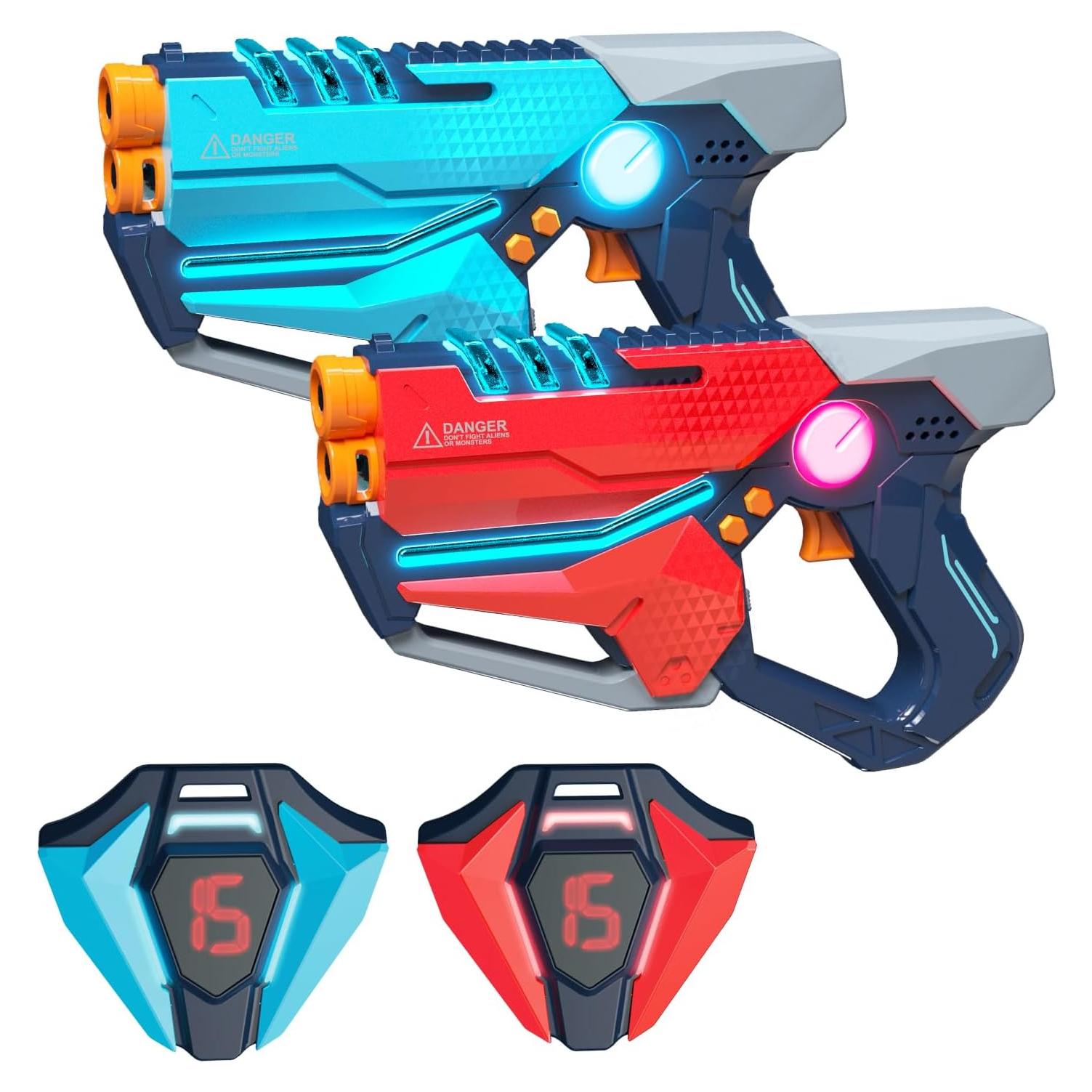 Juego de Laser Tag 2 jugadores WINYEA con Chalecos LED