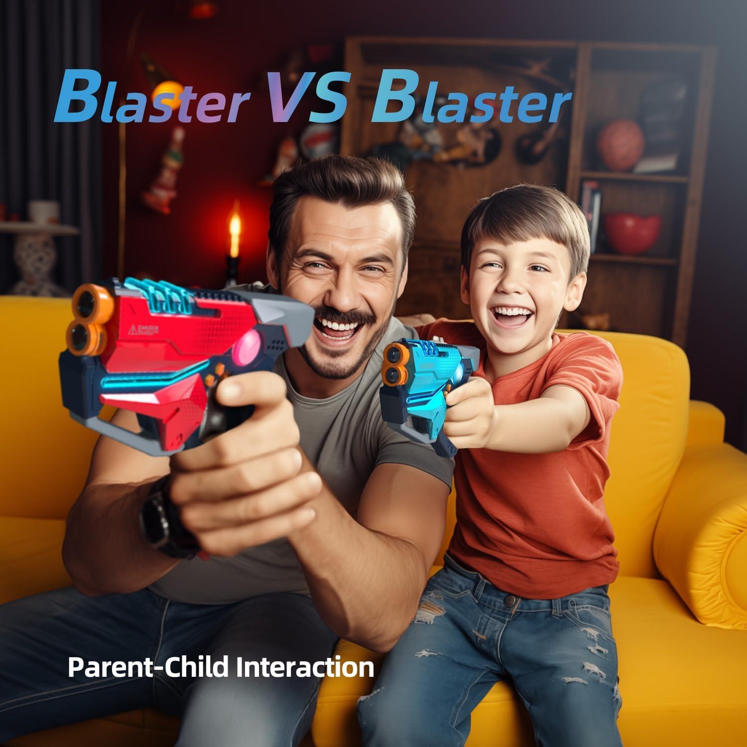 Juego de Laser Tag 2 jugadores WINYEA con Chalecos LED