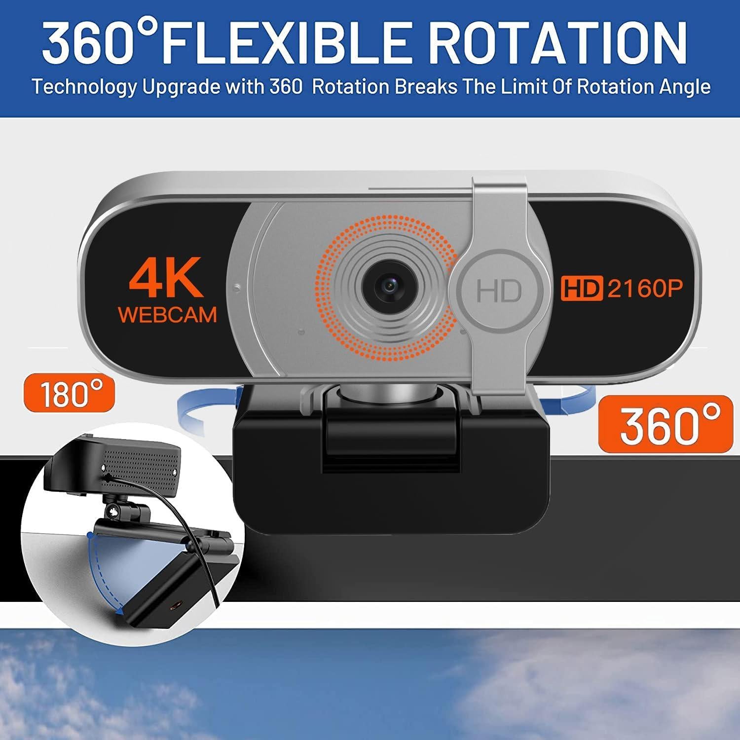 Cámara Web 4K Nolansend con Micrófono y Control Remoto