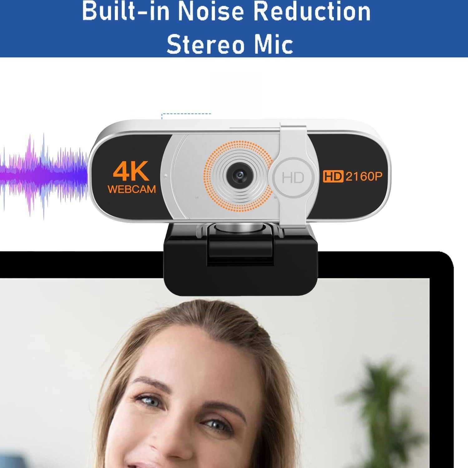 Cámara Web 4K Nolansend con Micrófono y Control Remoto