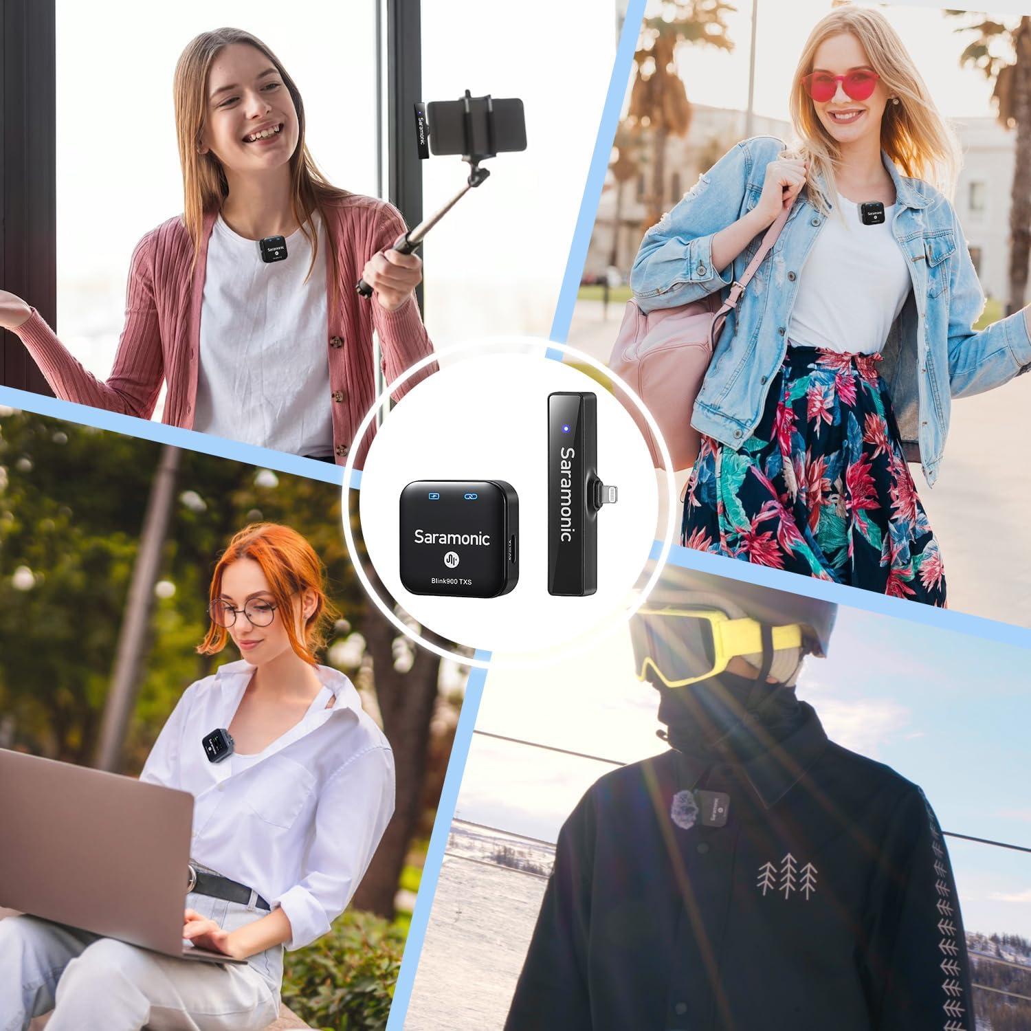 Micrófono Lavalier Inalámbrico Saramonic Blink900 S3 200m