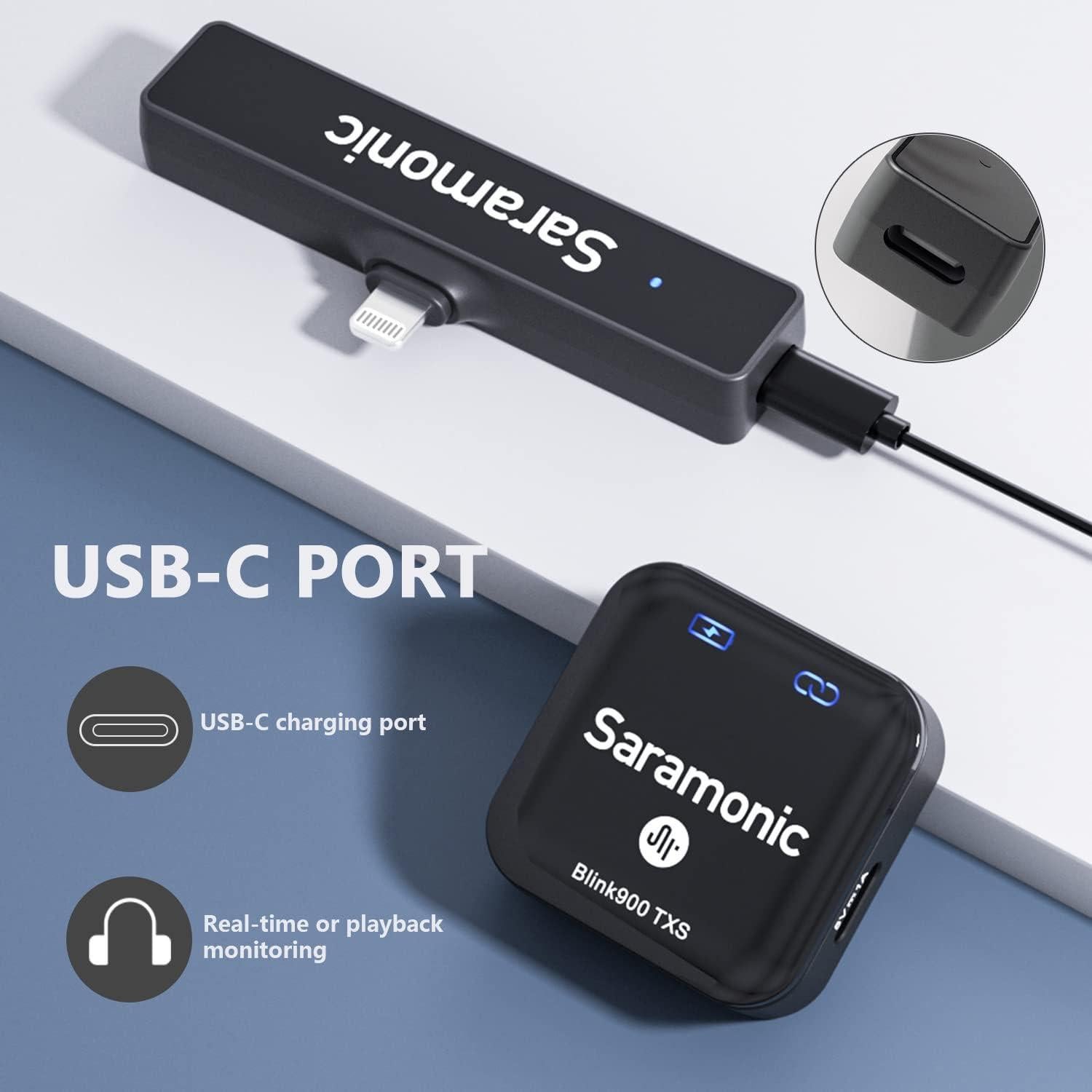 Micrófono Lavalier Inalámbrico Saramonic Blink900 S3 200m