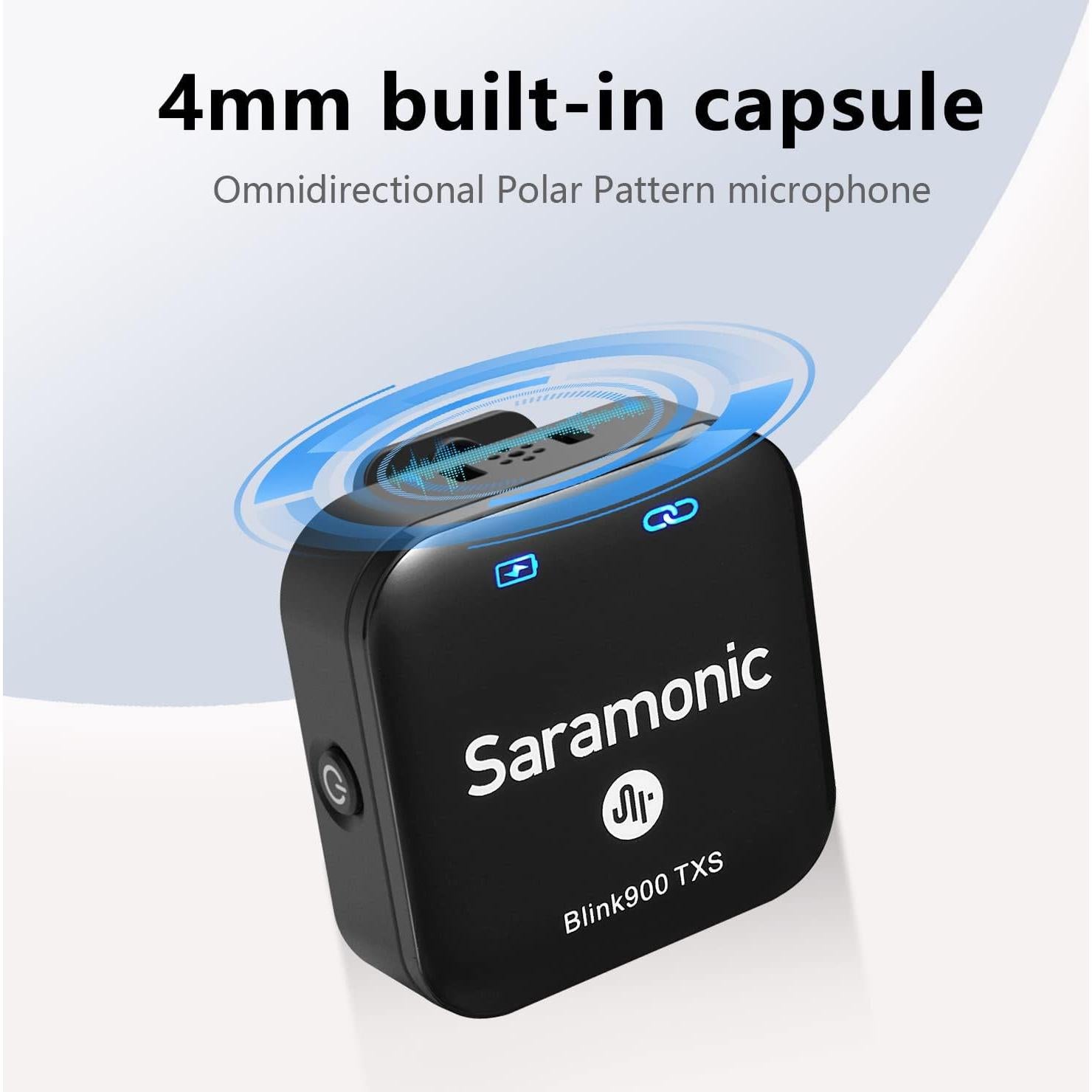 Micrófono Lavalier Inalámbrico Saramonic Blink900 S3 200m